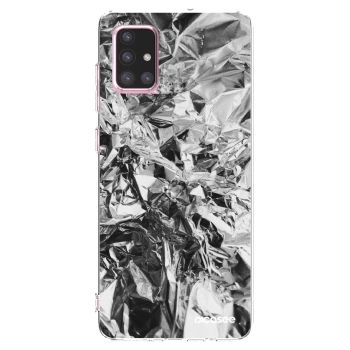 Picasee silikonowe przeźroczyste etui na Samsung Galaxy A71 A715F - Chrome