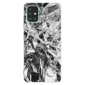 Picasee silikonowe przeźroczyste etui na Samsung Galaxy A51 A515F - Chrome