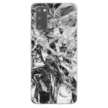 Picasee silikonowe przeźroczyste etui na Samsung Galaxy S20 G980F - Chrome