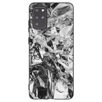Picasee silikonowe czarne etui na Samsung Galaxy S20+ G985F - Chrome