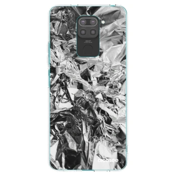 Picasee silikonowe czarne etui na Xiaomi Redmi Note 9 - Chrome