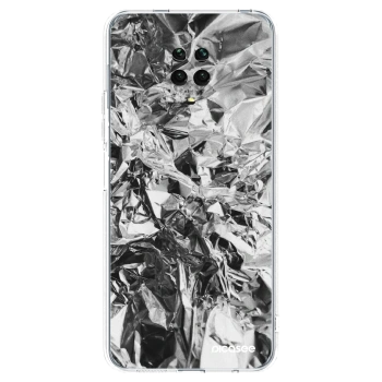 Picasee silikonowe przeźroczyste etui na Xiaomi Redmi Note 9S - Chrome