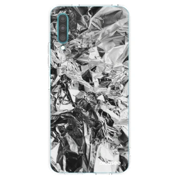Picasee silikonowe przeźroczyste etui na Samsung Galaxy A30s A307F - Chrome