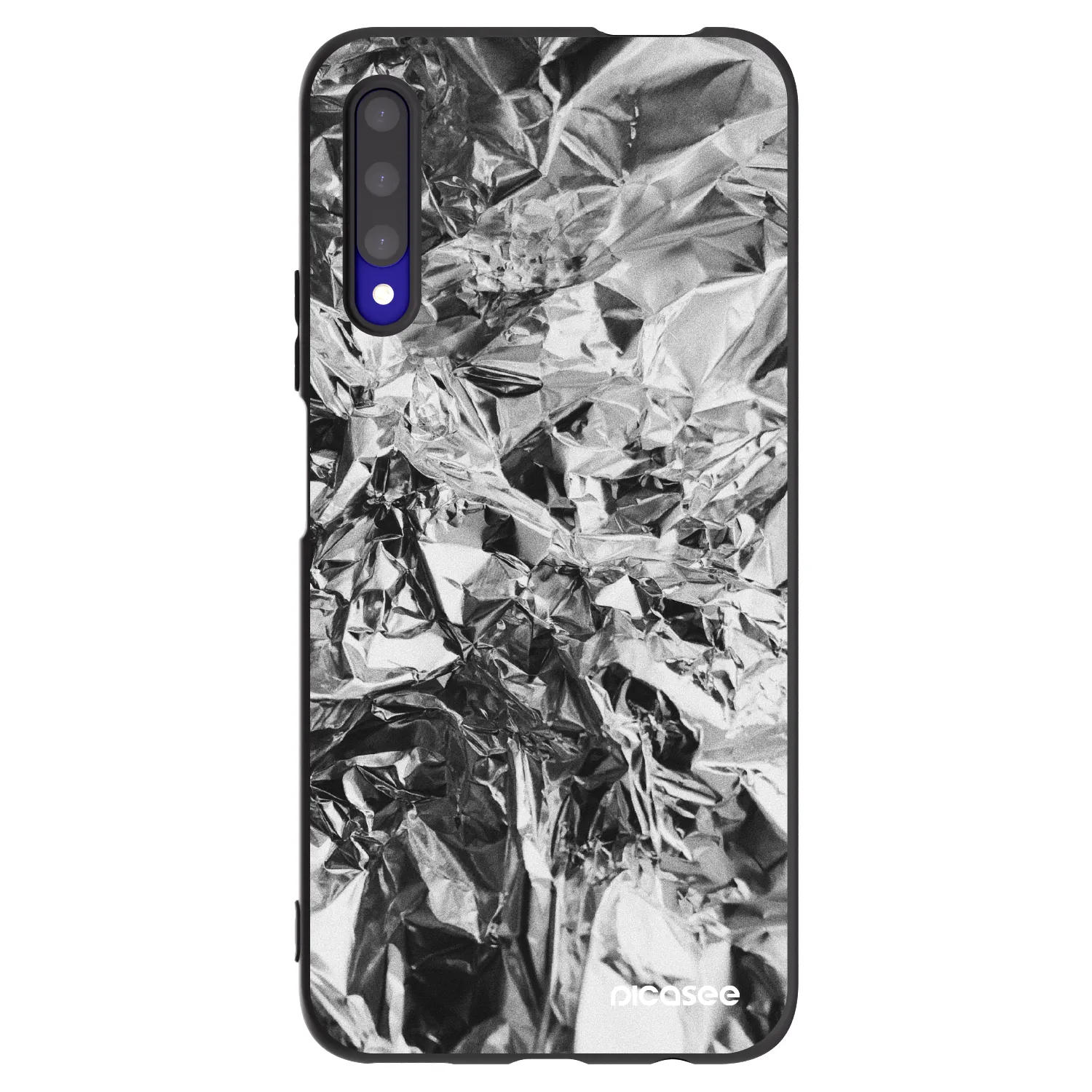 Picasee silikonowe czarne etui na Honor 9X Pro - Chrome