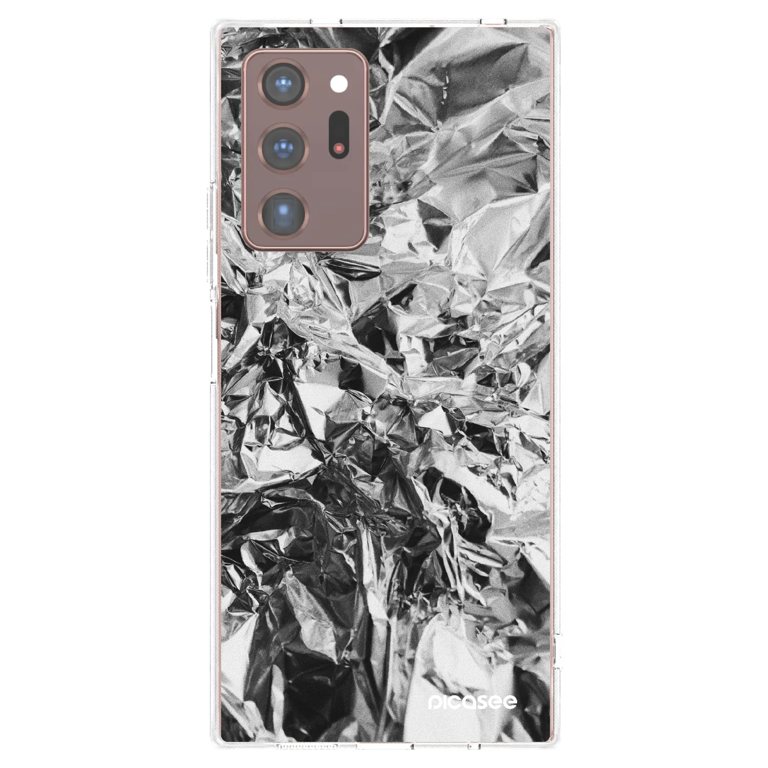 Picasee silikonowe przeźroczyste etui na Samsung Galaxy Note 20 Ultra - Chrome