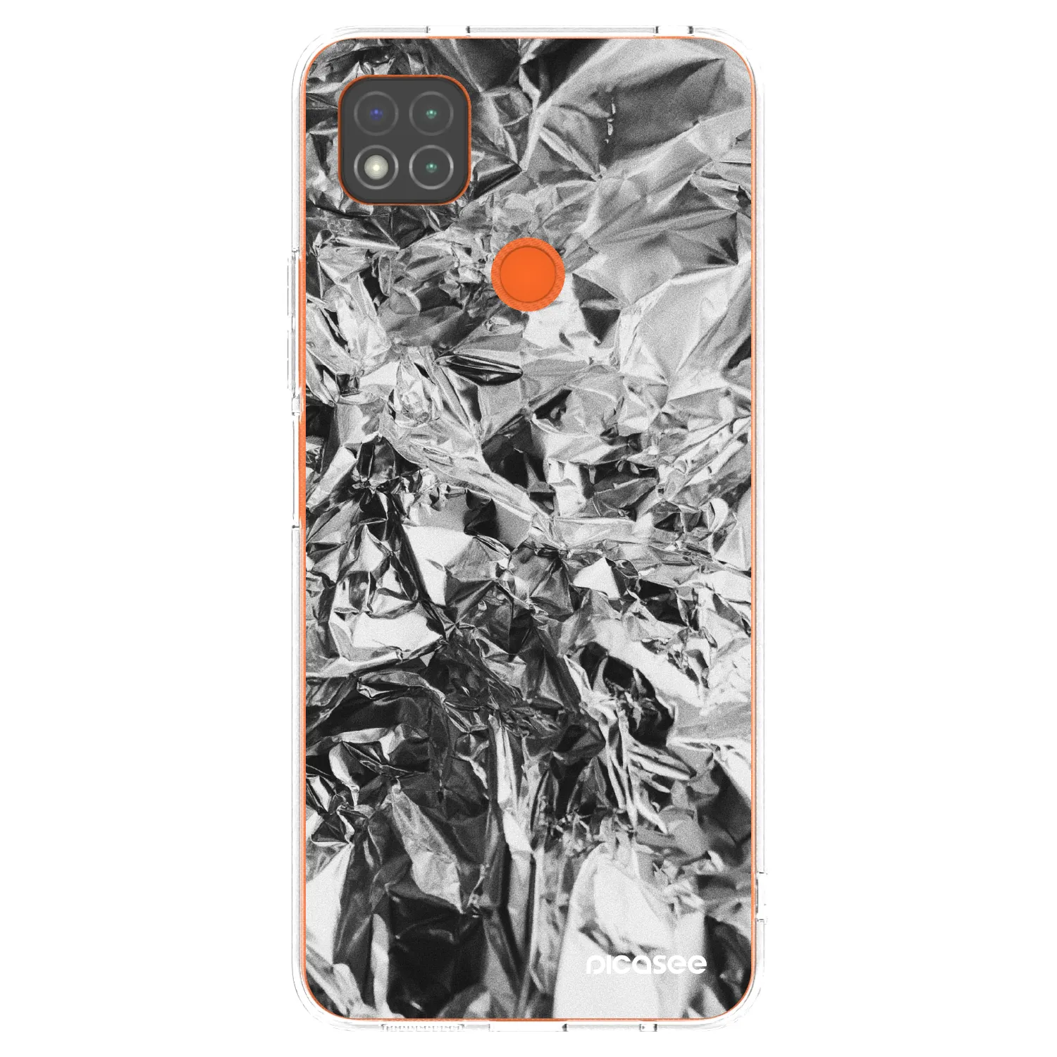 Picasee silikonowe przeźroczyste etui na Xiaomi Redmi 9C - Chrome