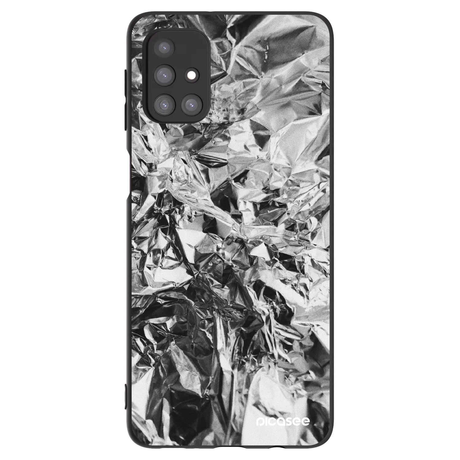 Picasee silikonowe czarne etui na Samsung Galaxy M31s - Chrome