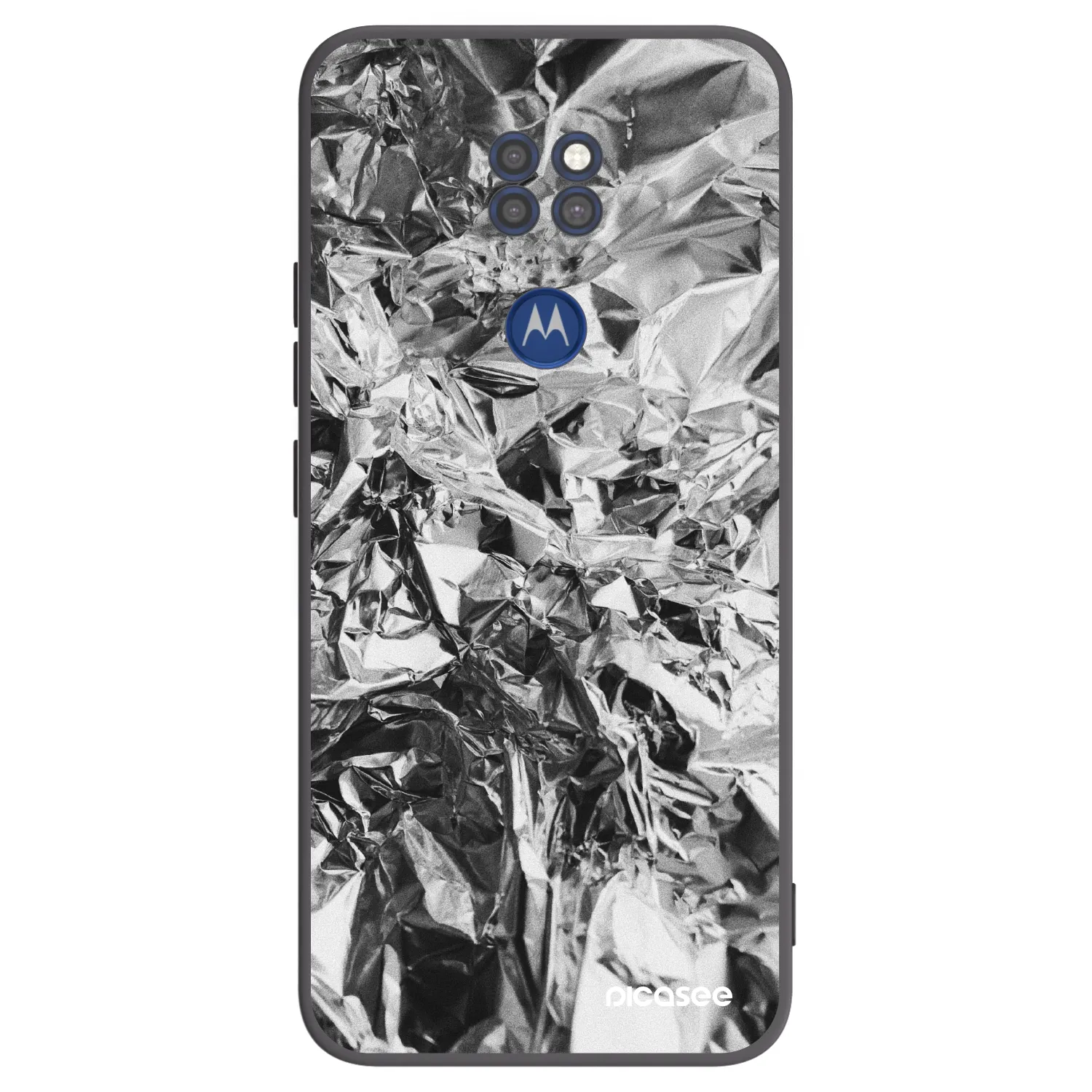 Picasee silikonowe czarne etui na Motorola Moto G9 Play - Chrome