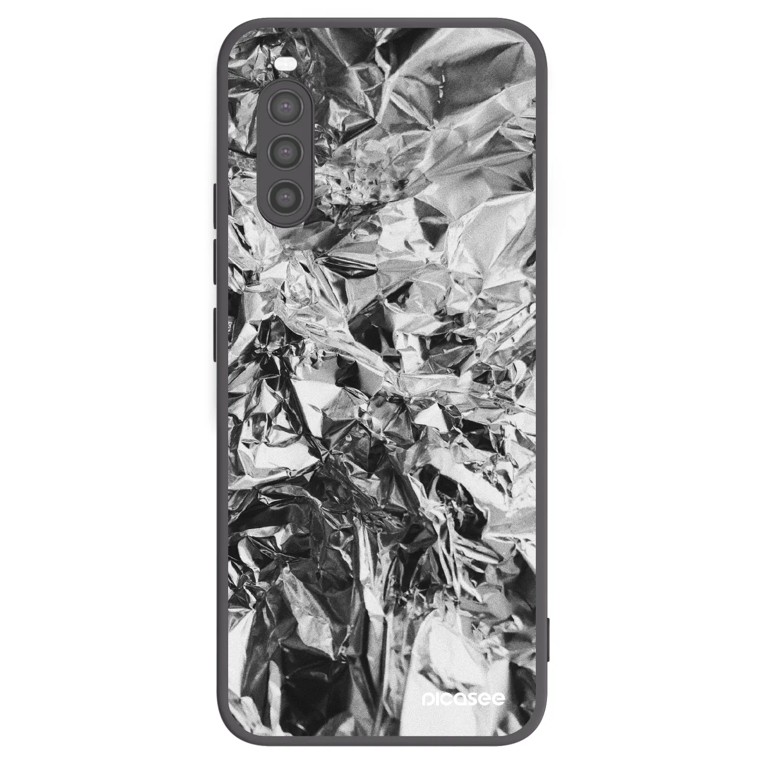 Picasee silikonowe czarne etui na Sony Xperia 10 II - Chrome