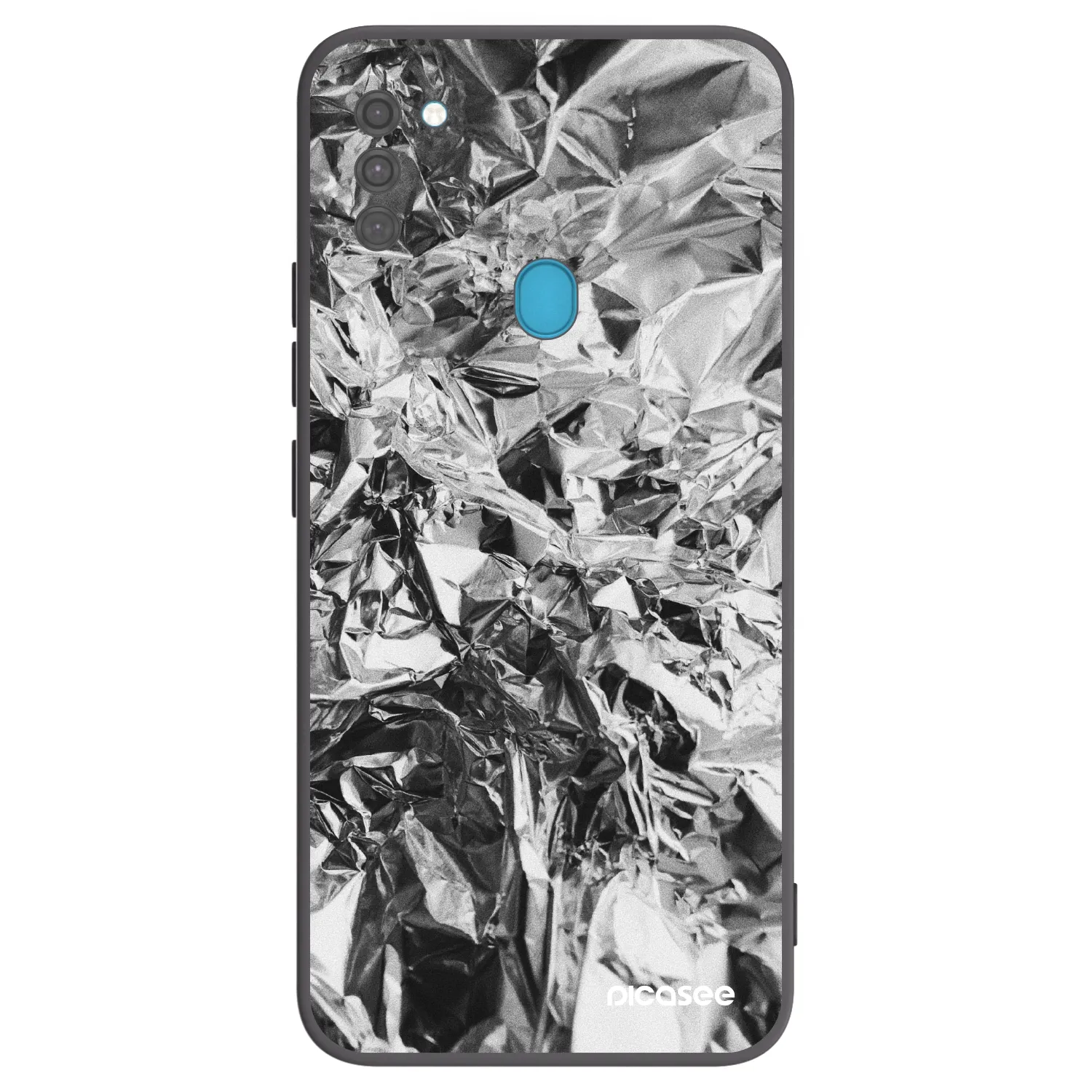 Picasee silikonowe czarne etui na Samsung Galaxy M11 - Chrome