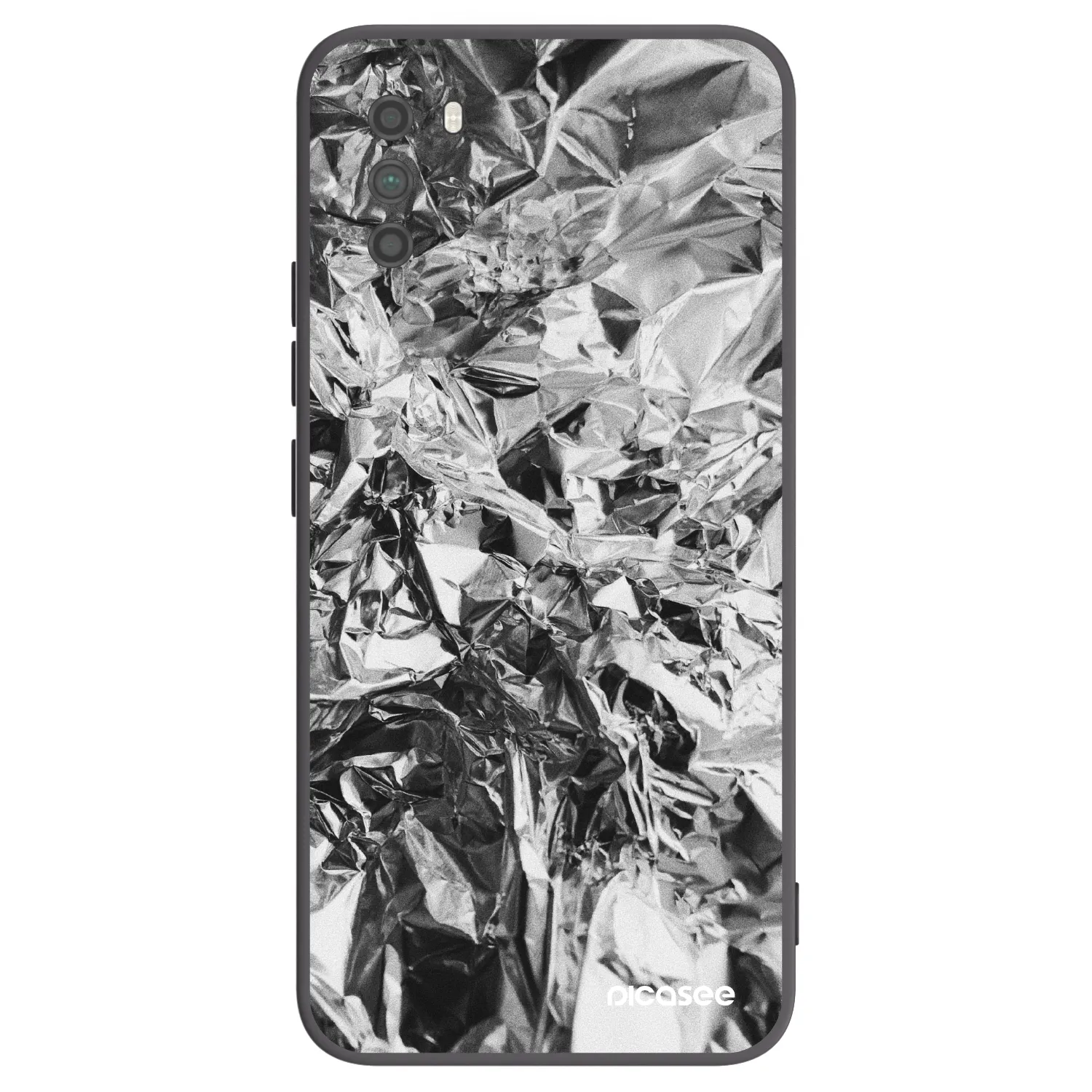 Picasee silikonowe czarne etui na Xiaomi Poco M3 - Chrome