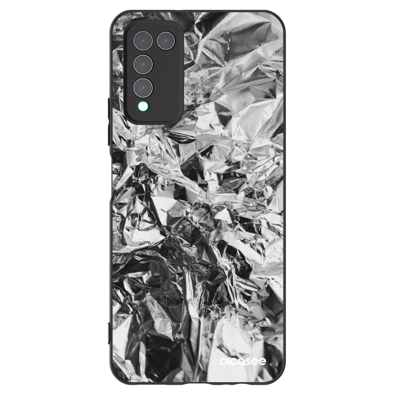 Picasee silikonowe czarne etui na Honor 10X Lite - Chrome