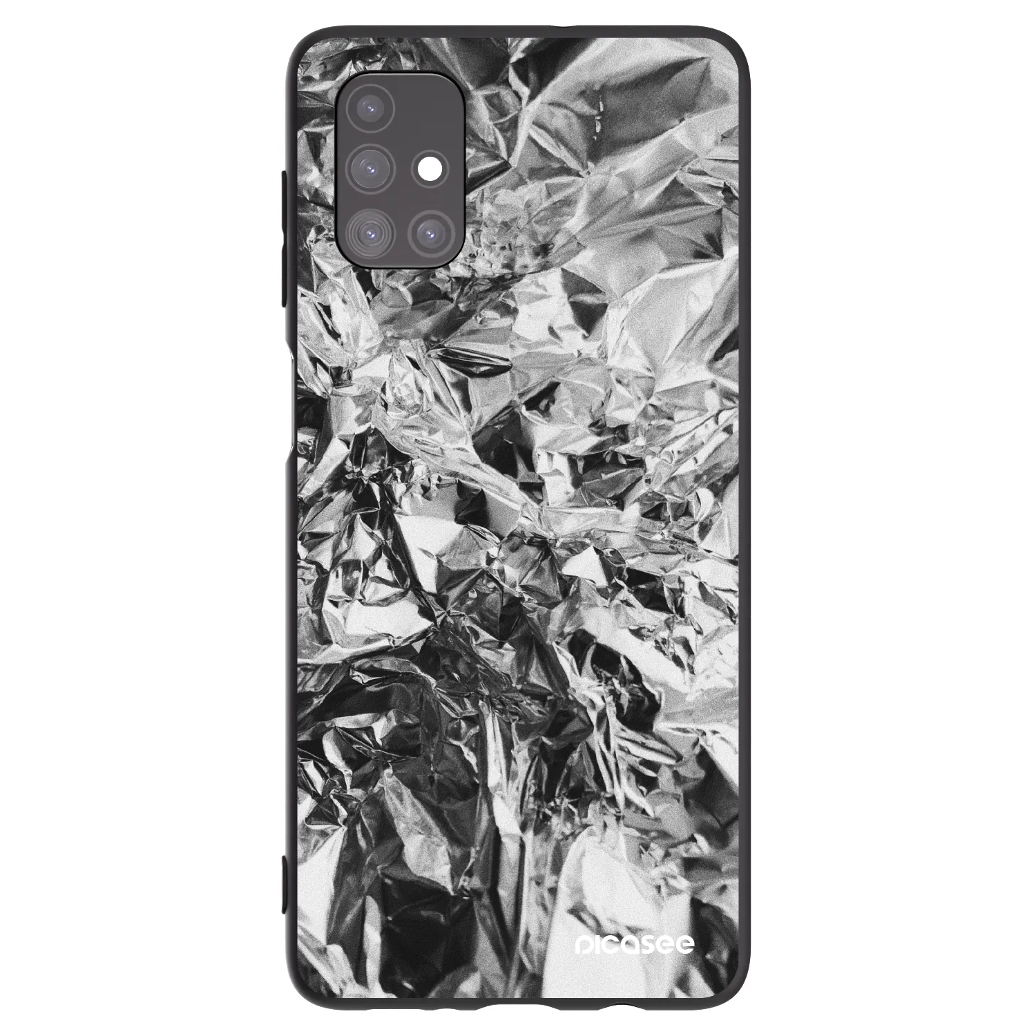 Picasee silikonowe czarne etui na Samsung Galaxy M51 M515F - Chrome