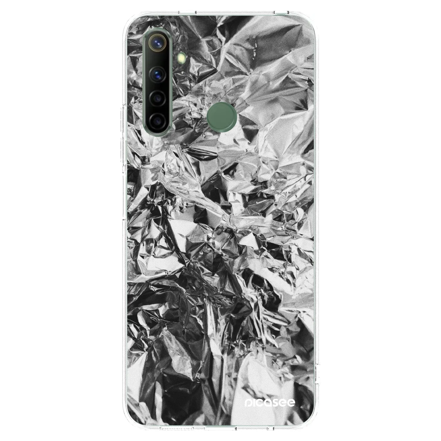 Picasee silikonowe przeźroczyste etui na Realme 6i - Chrome