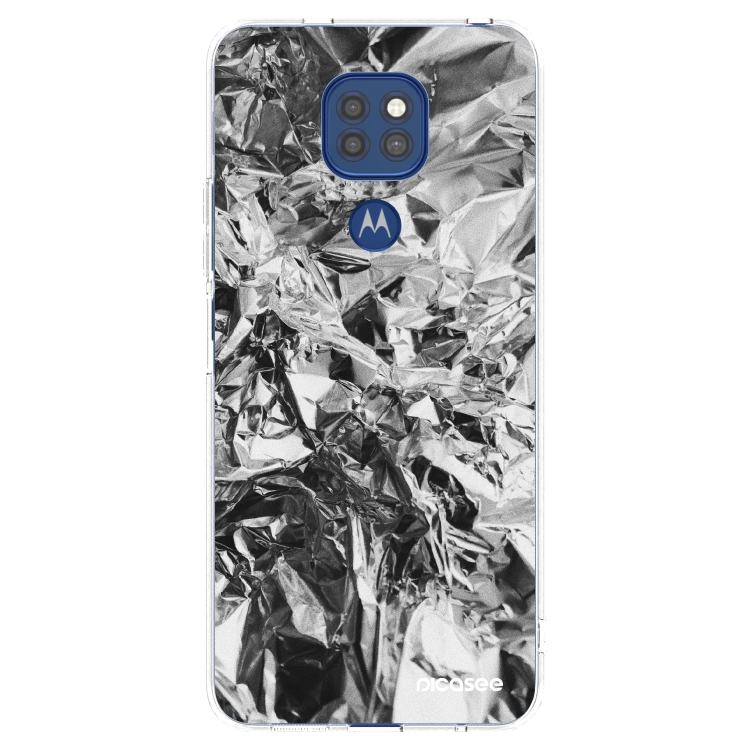 Picasee silikonowe przeźroczyste etui na Motorola Moto G9 Play - Chrome