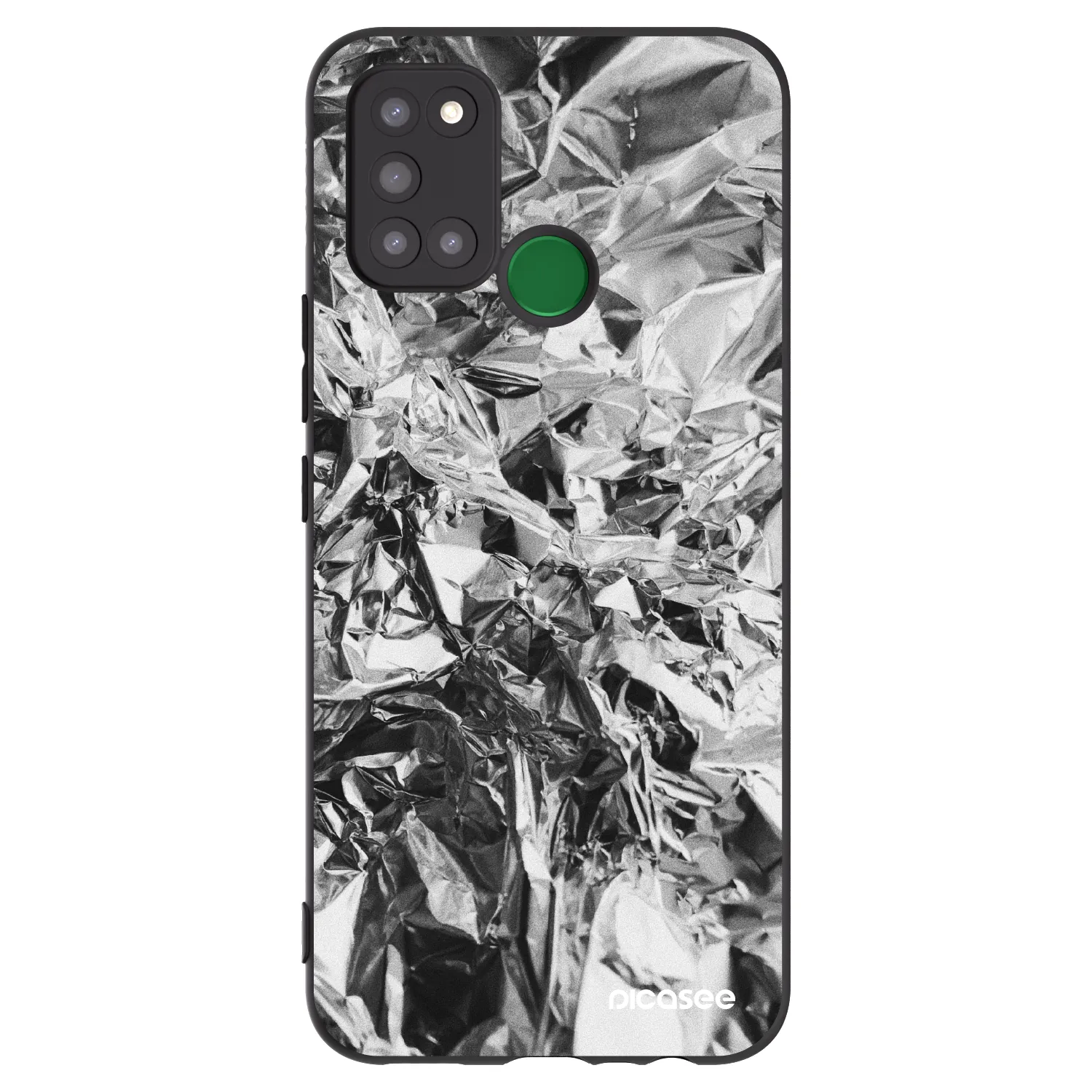 Picasee silikonowe czarne etui na Realme 7i - Chrome