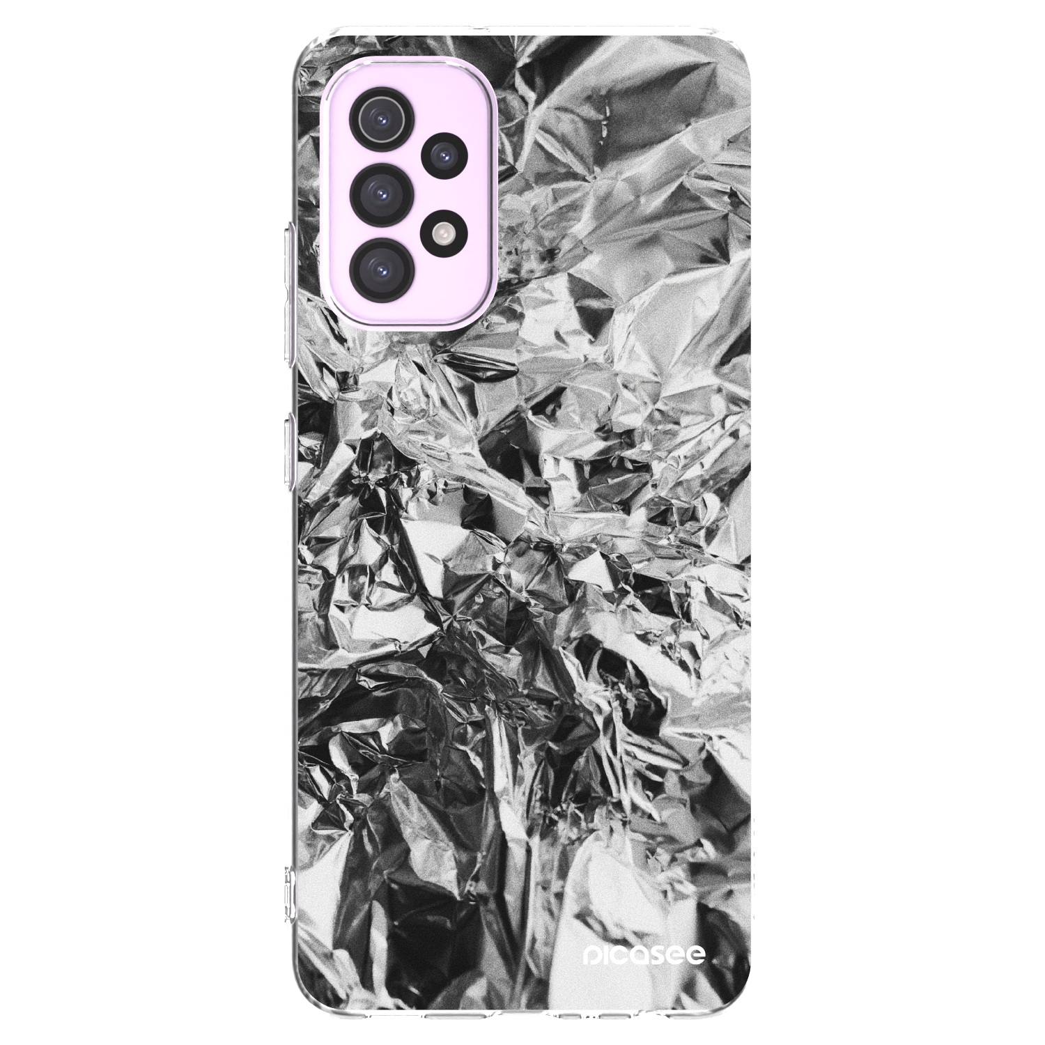 Picasee silikonowe przeźroczyste etui na Samsung Galaxy A32 5G A326B - Chrome