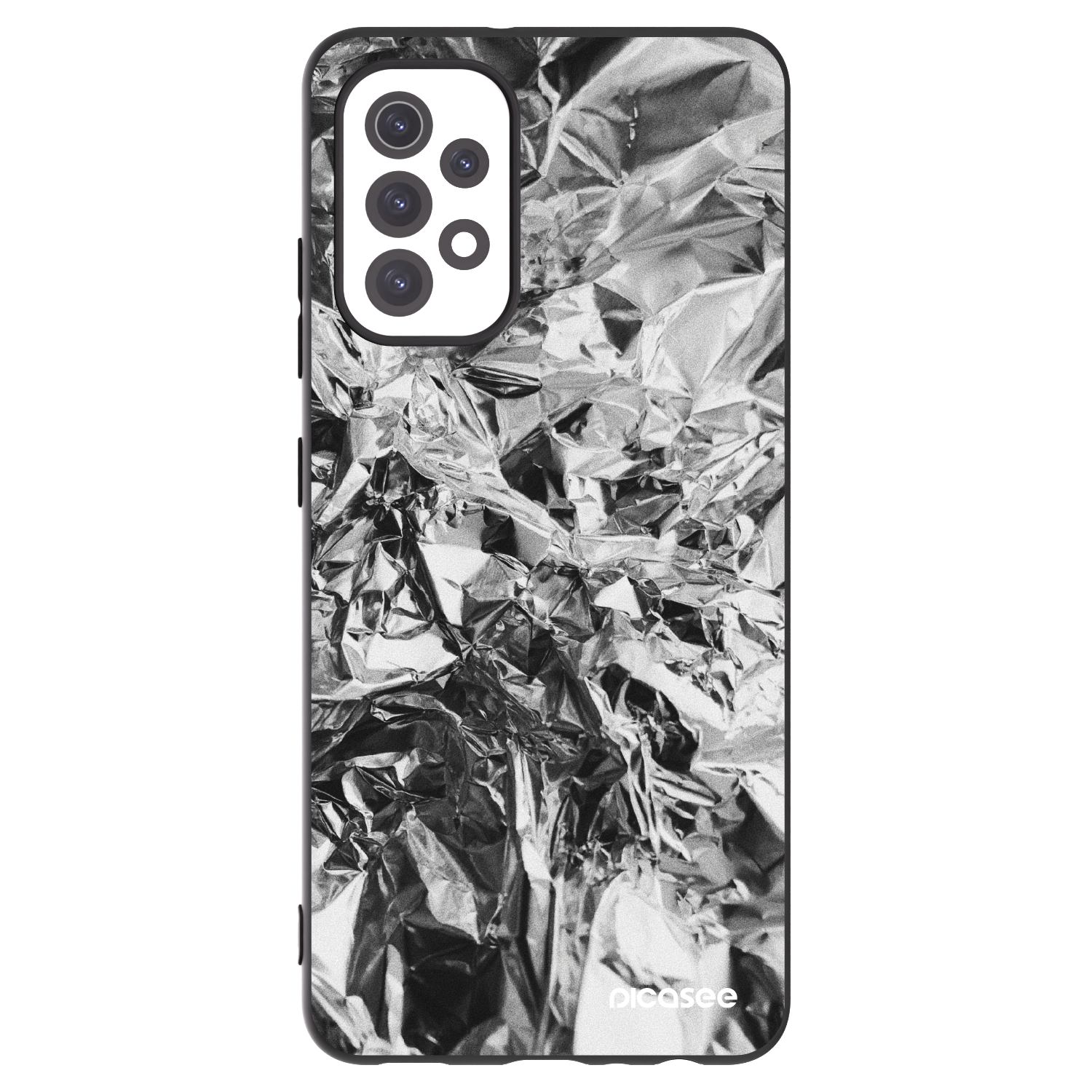 Picasee silikonowe czarne etui na Samsung Galaxy A32 5G A326B - Chrome