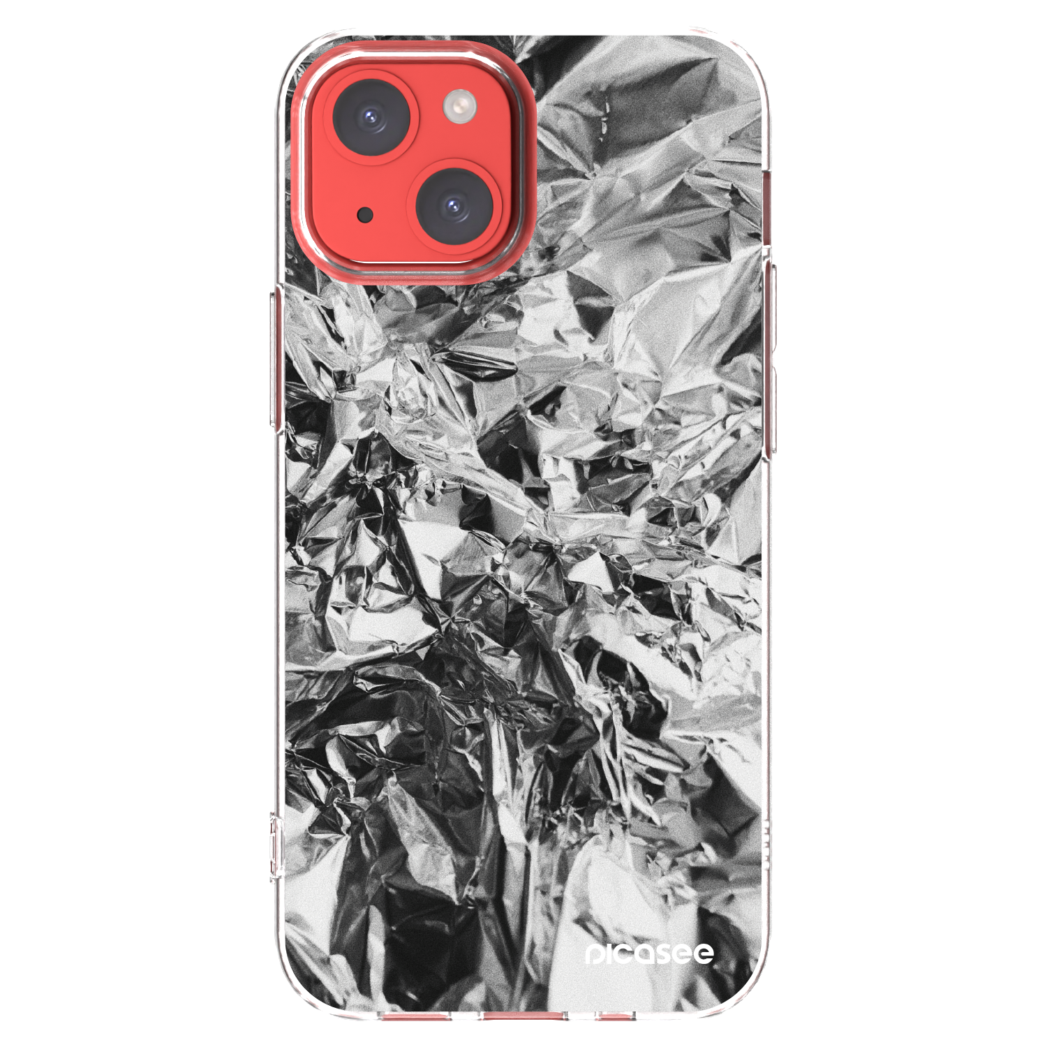 Picasee silikonowe przeźroczyste etui na Apple iPhone 13 mini - Chrome