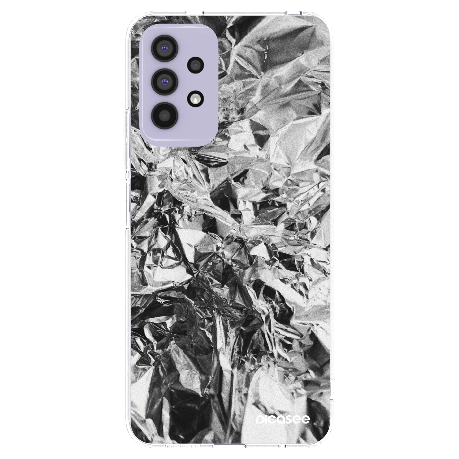 Picasee silikonowe przeźroczyste etui na Samsung Galaxy A32 4G SM-A325F - Chrome