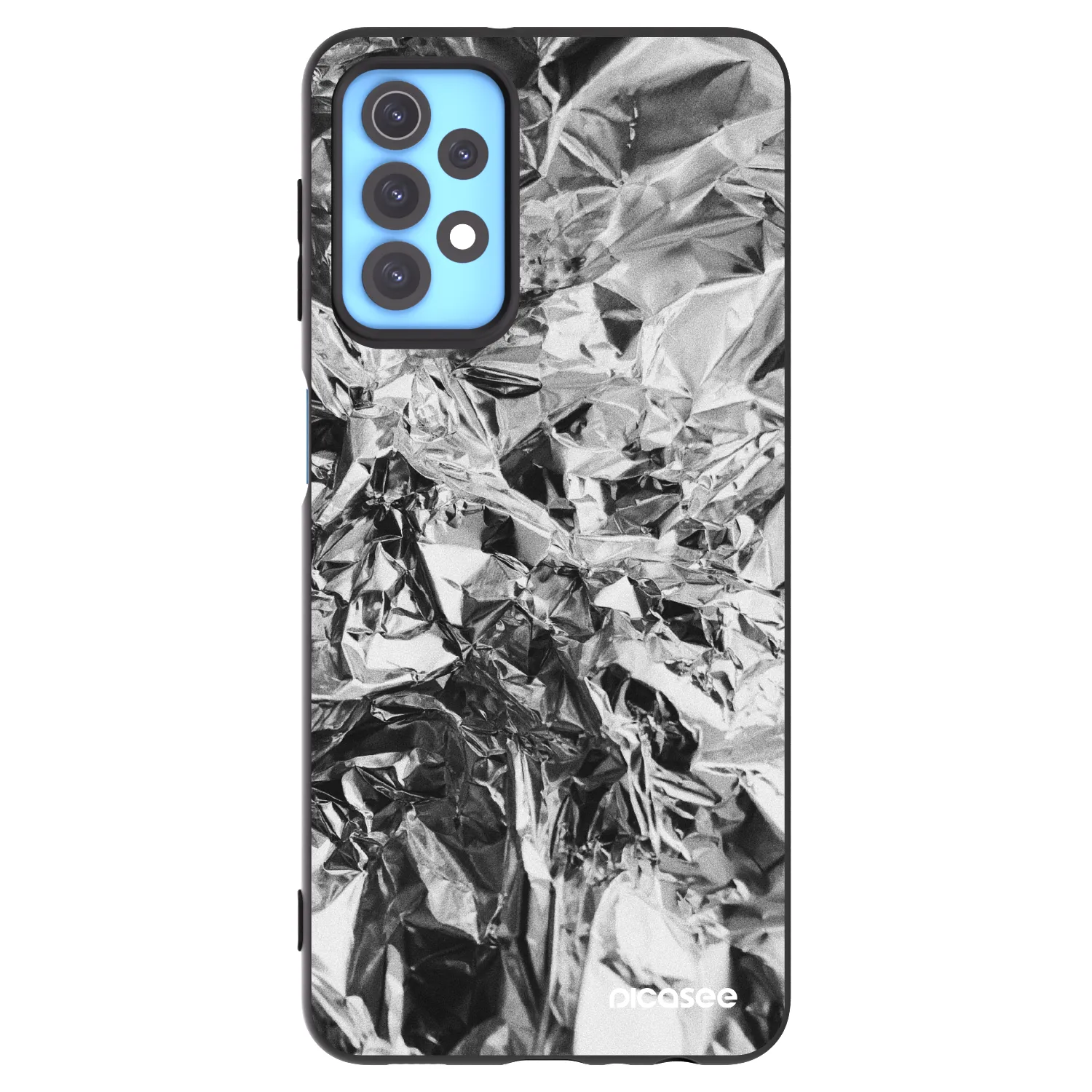 Picasee silikonowe czarne etui na Samsung Galaxy A32 4G SM-A325F - Chrome
