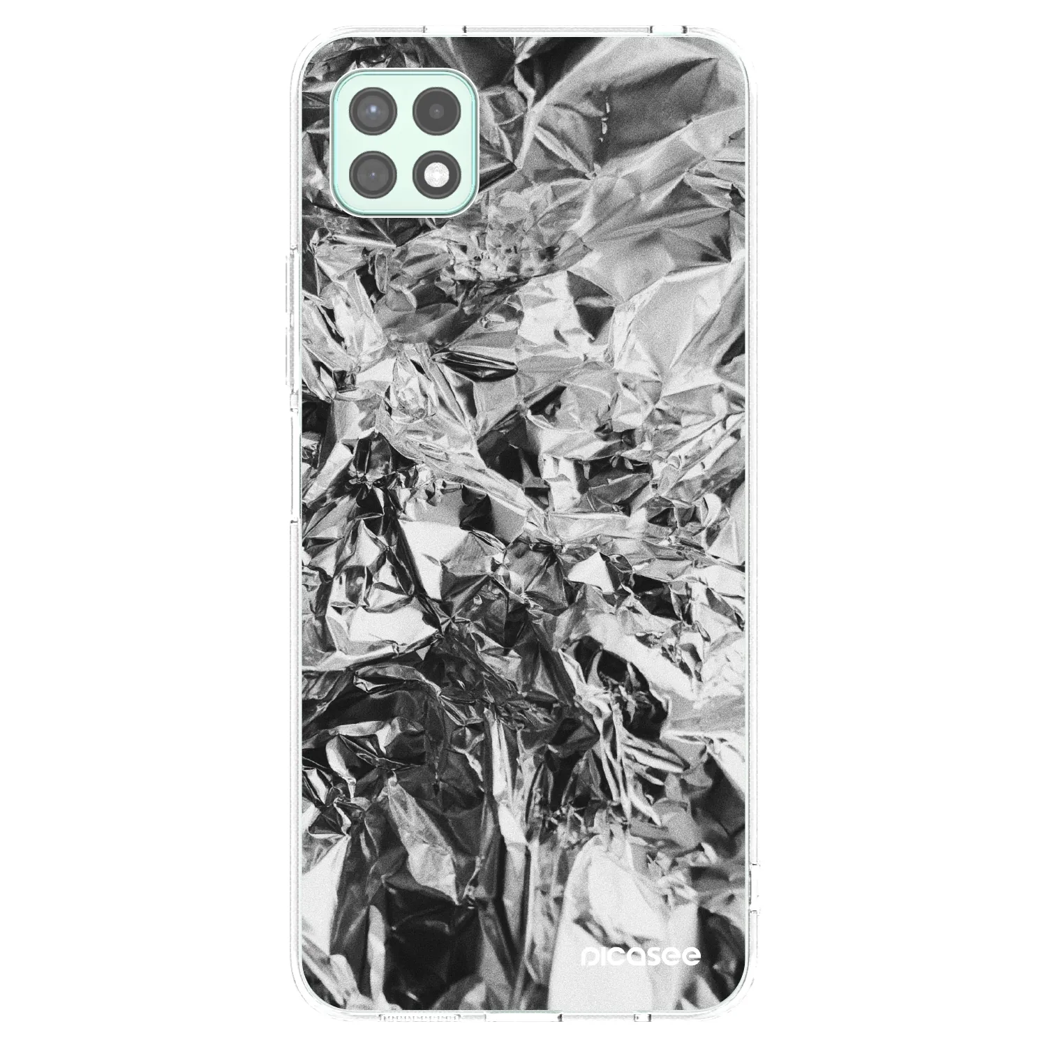Picasee silikonowe przeźroczyste etui na Samsung Galaxy A22 A226B 5G - Chrome
