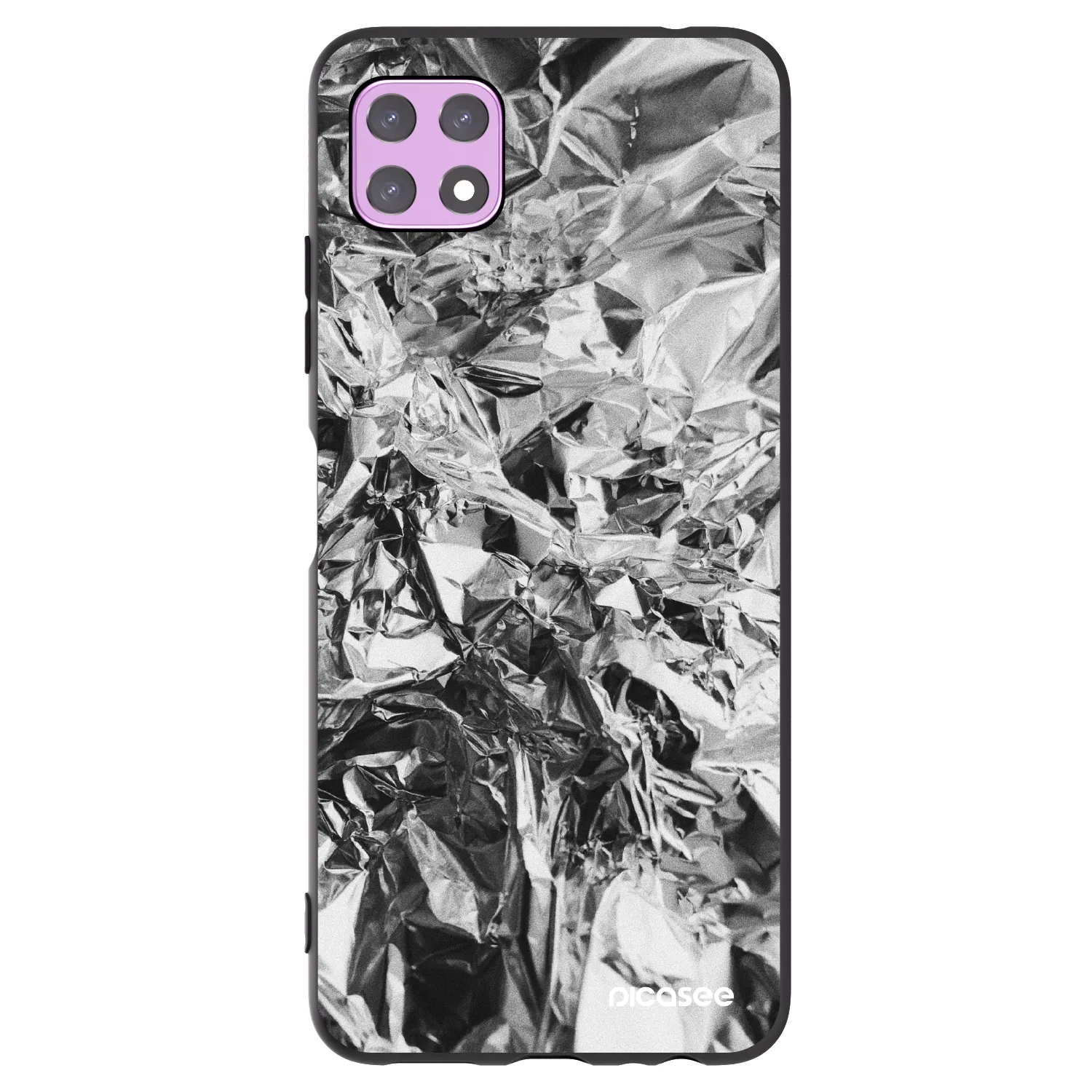 Picasee silikonowe czarne etui na Samsung Galaxy A22 A226B 5G - Chrome