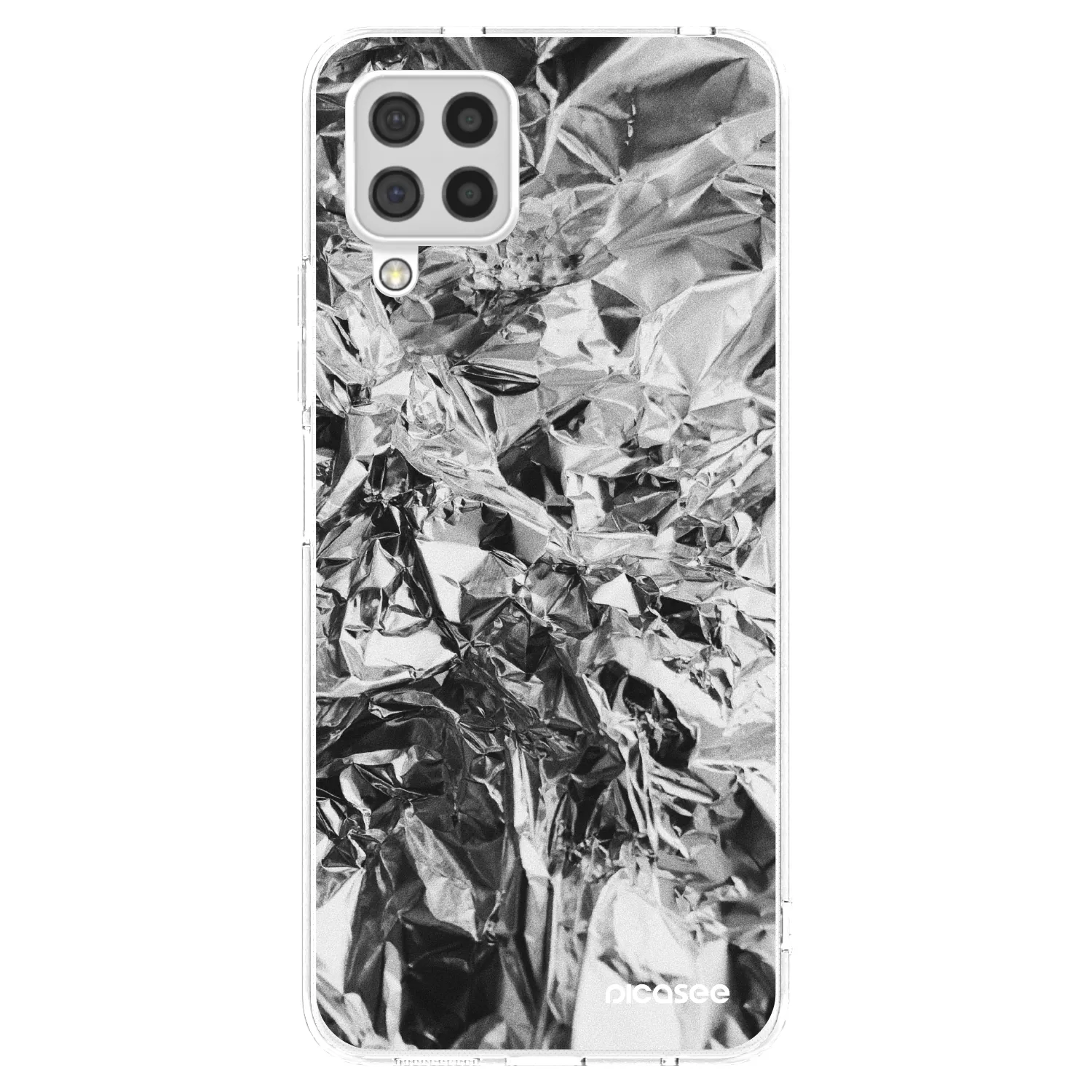 Picasee silikonowe przeźroczyste etui na Samsung Galaxy A22 A225F 4G - Chrome
