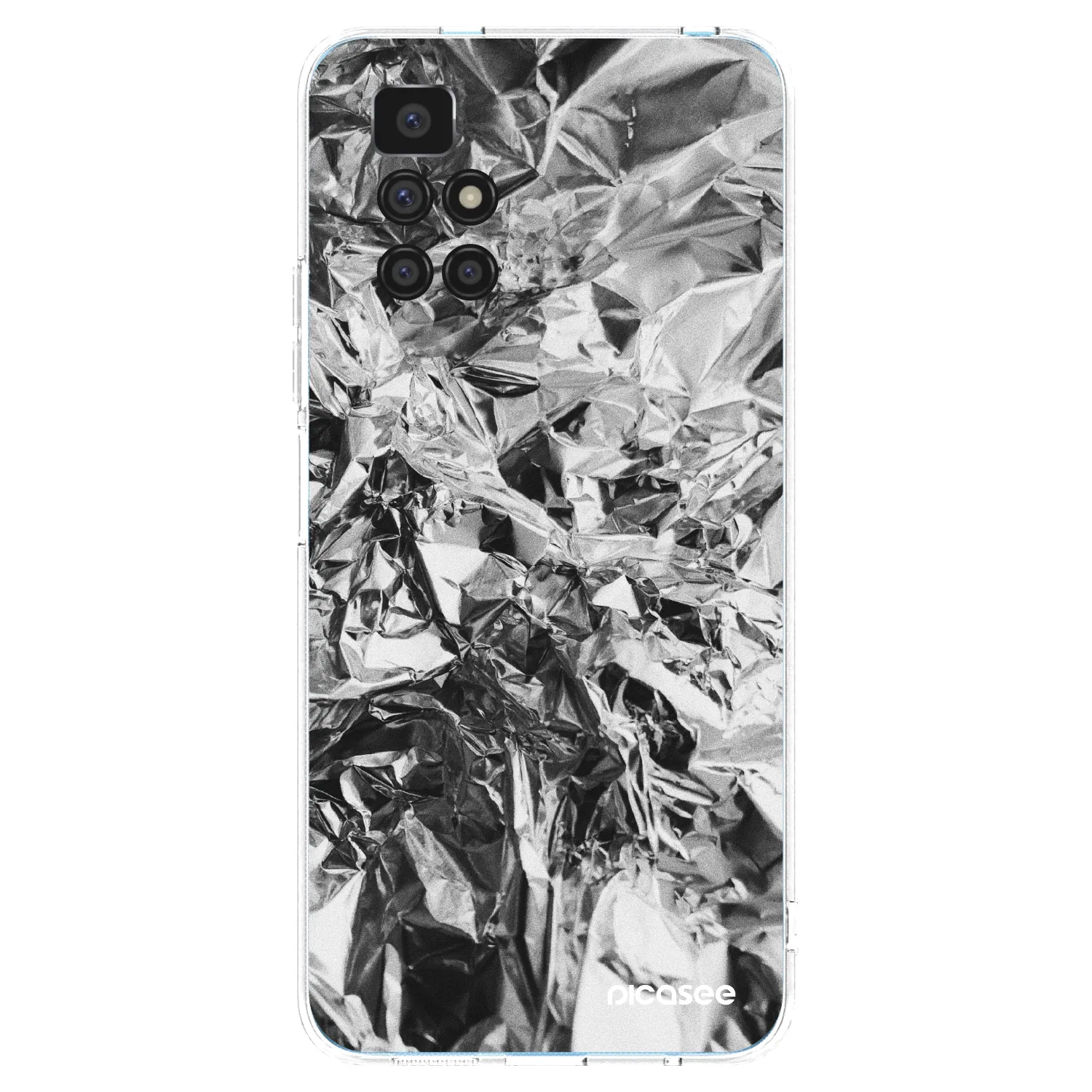 Picasee silikonowe przeźroczyste etui na Xiaomi Redmi 10 - Chrome