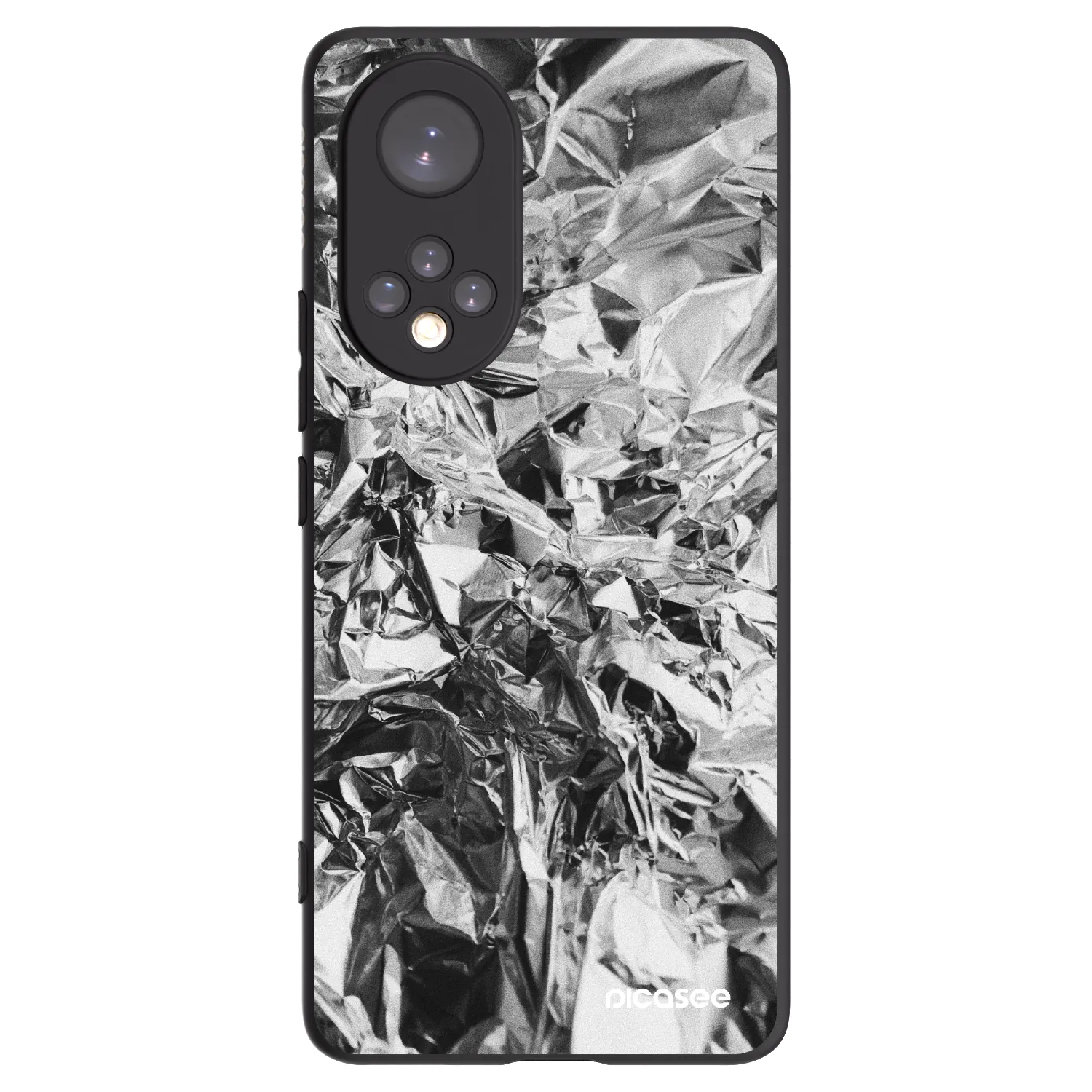 Picasee silikonowe czarne etui na Huawei Nova 9 - Chrome
