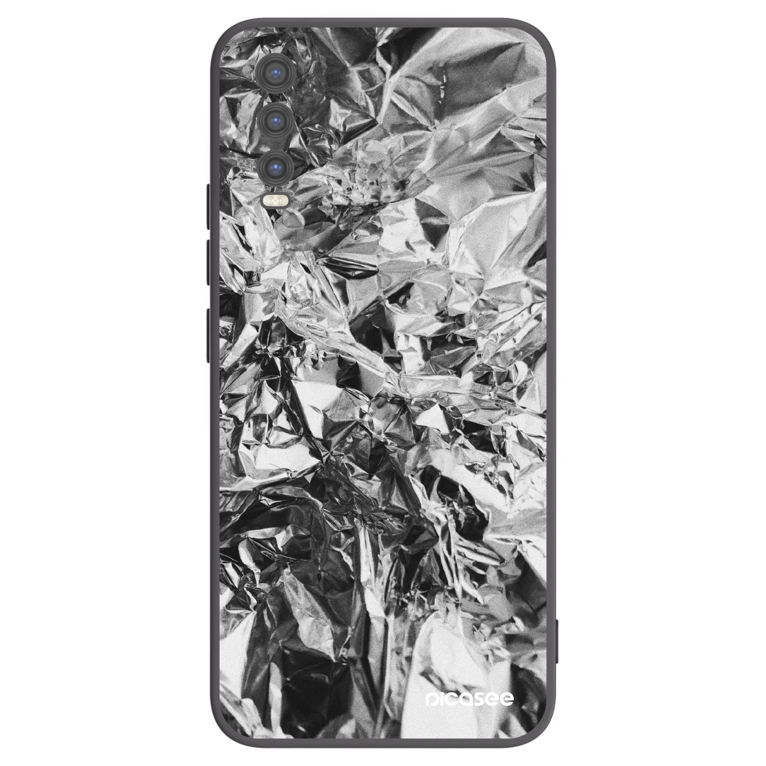 Picasee silikonowe czarne etui na Vivo Y20s - Chrome