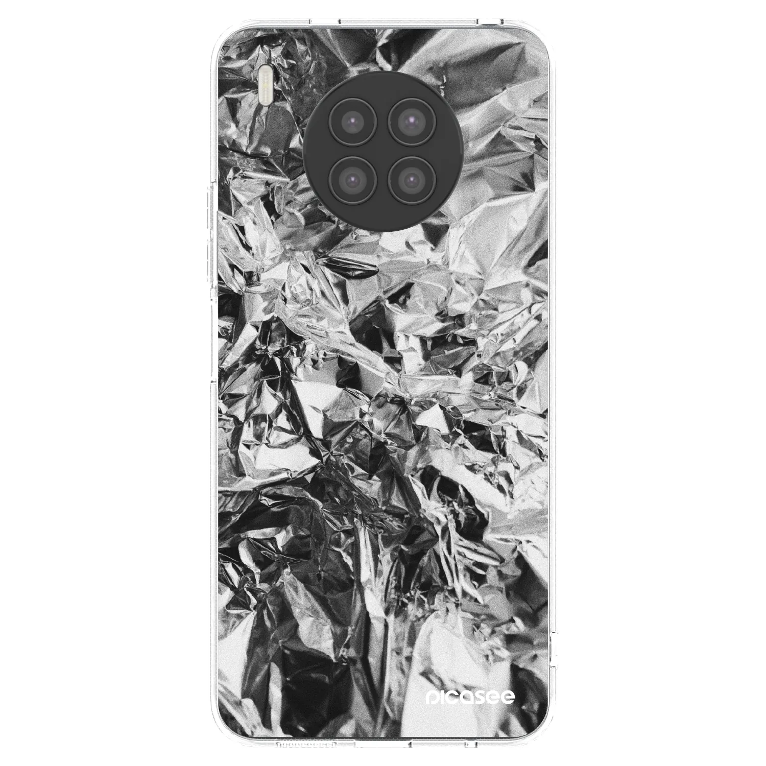 Picasee silikonowe przeźroczyste etui na Huawei Nova 8i - Chrome