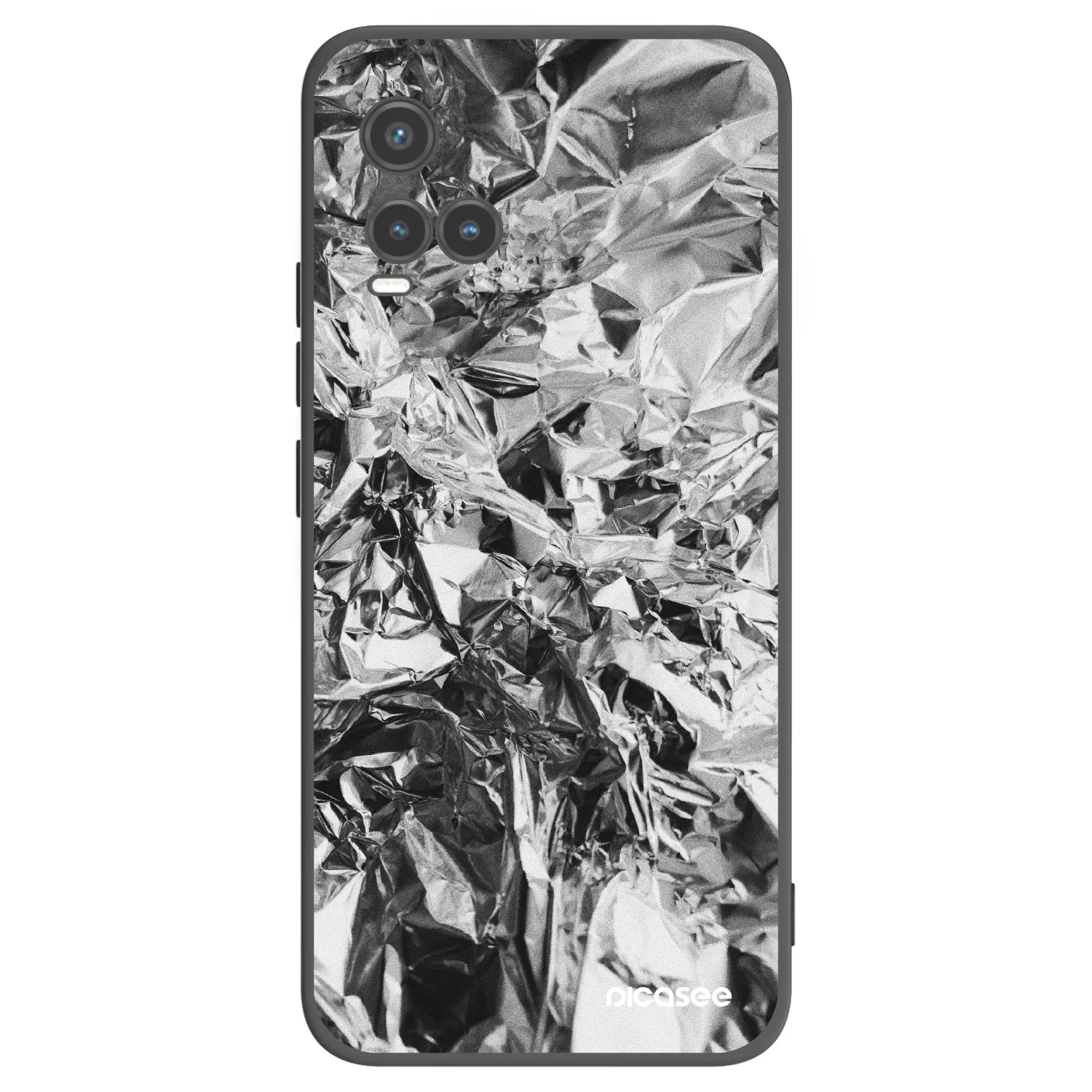 Picasee silikonowe czarne etui na Vivo Y33s - Chrome