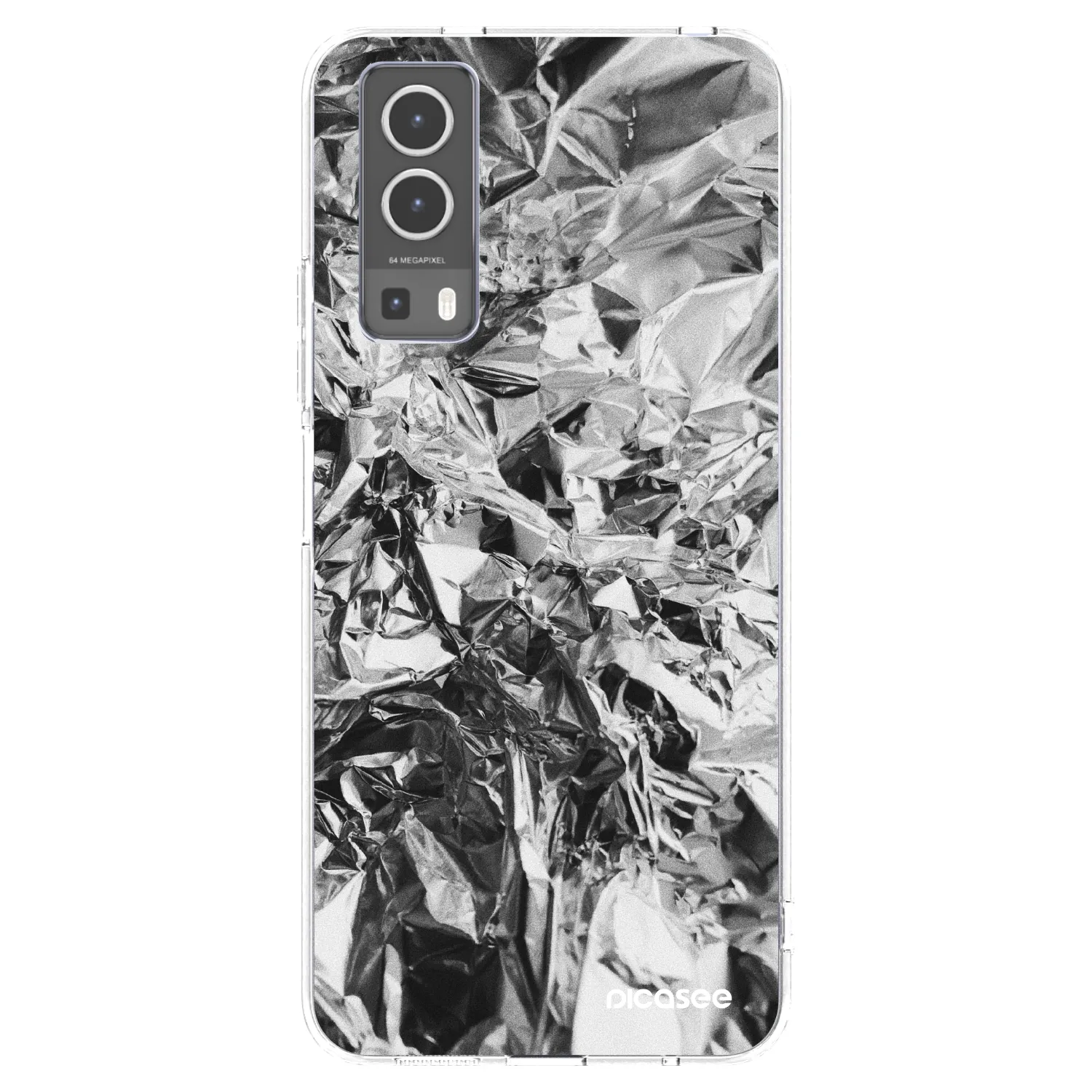 Picasee silikonowe przeźroczyste etui na Vivo Y72 5G - Chrome
