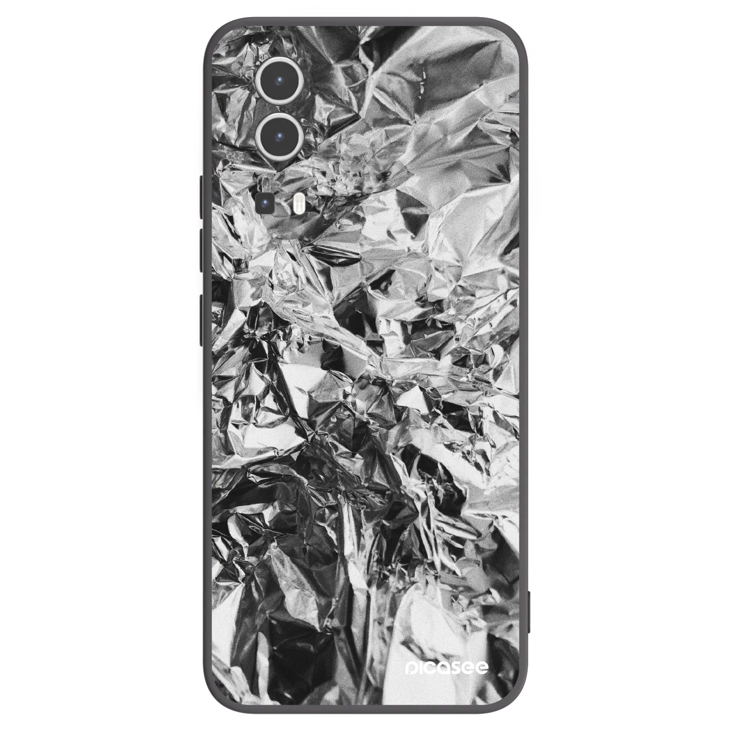 Picasee silikonowe czarne etui na Vivo Y72 5G - Chrome