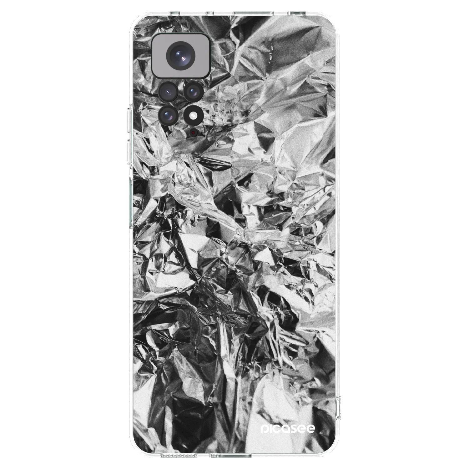 Picasee silikonowe przeźroczyste etui na Xiaomi Redmi Note 11S 4G - Chrome