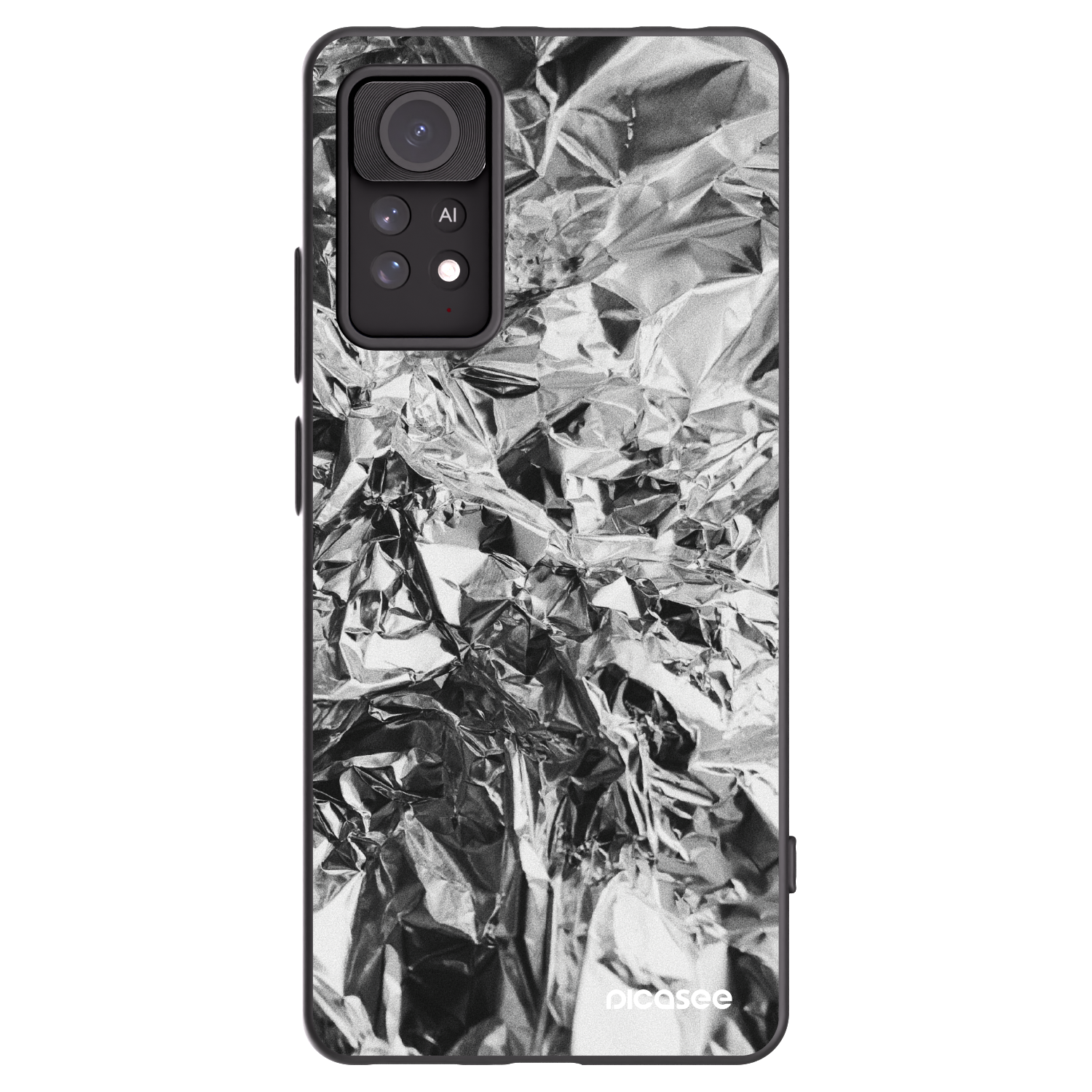 Picasee silikonowe czarne etui na Xiaomi Redmi Note 11 Pro 5G - Chrome