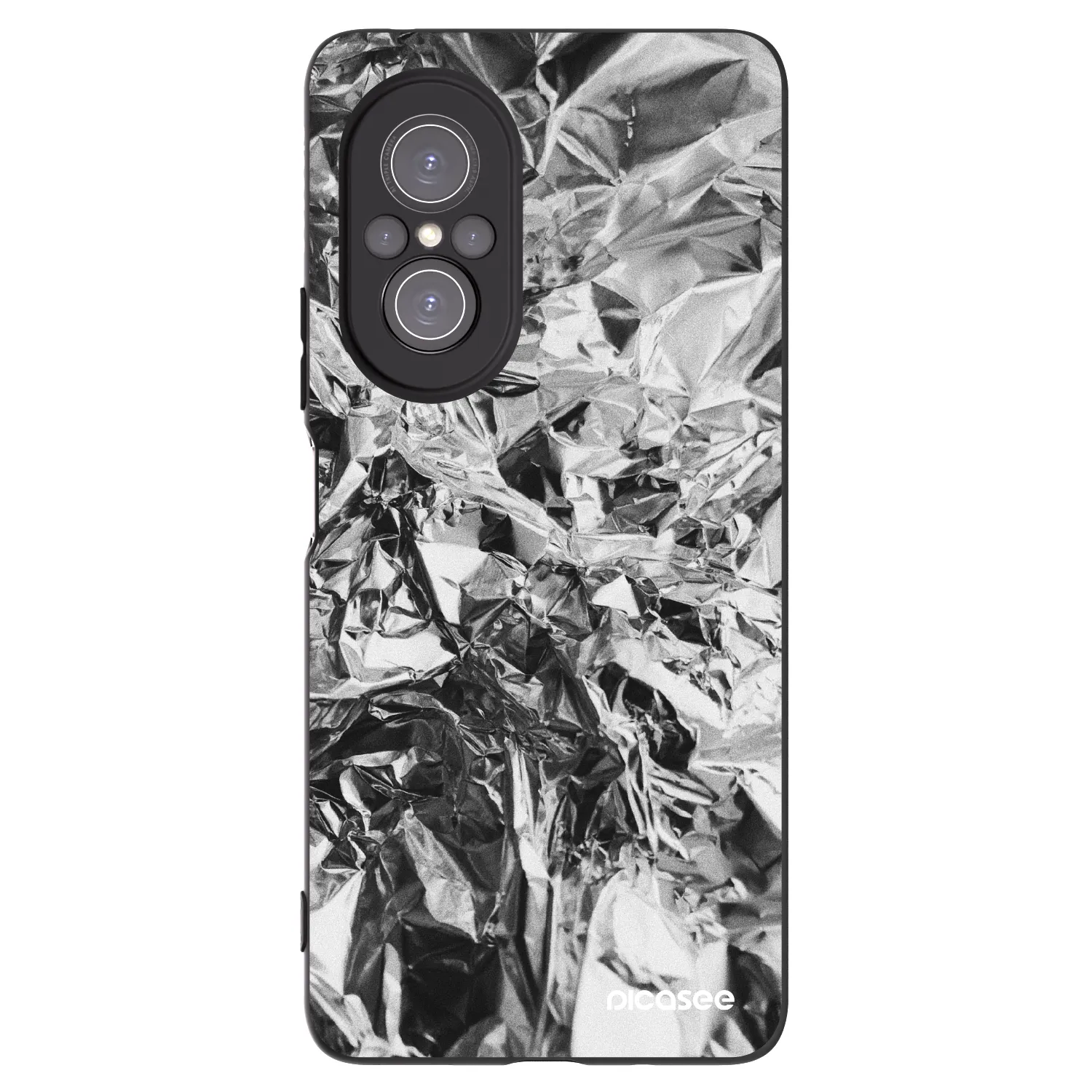 Picasee silikonowe czarne etui na Huawei Nova 9 SE - Chrome