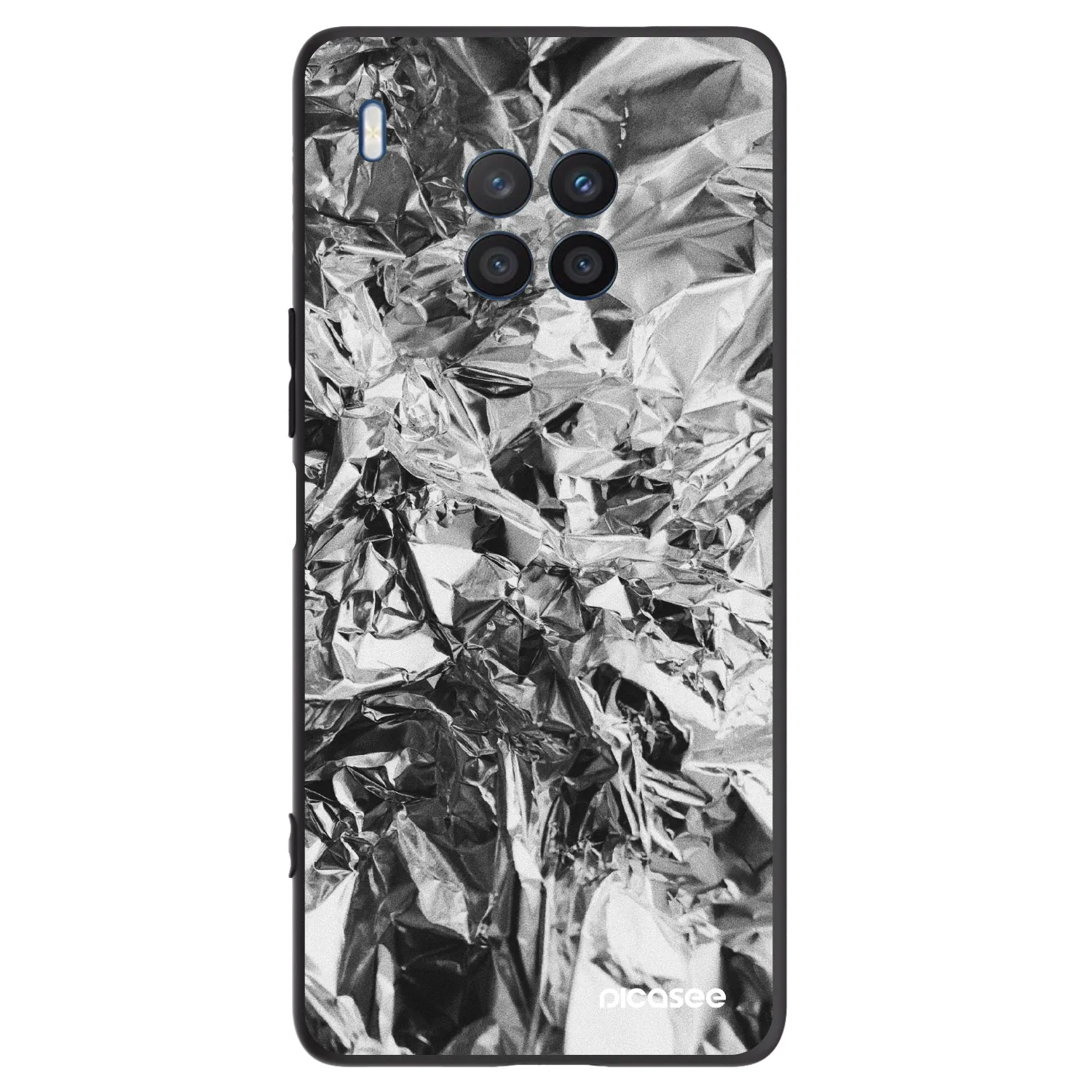 Picasee silikonowe czarne etui na Honor 50 Lite - Chrome