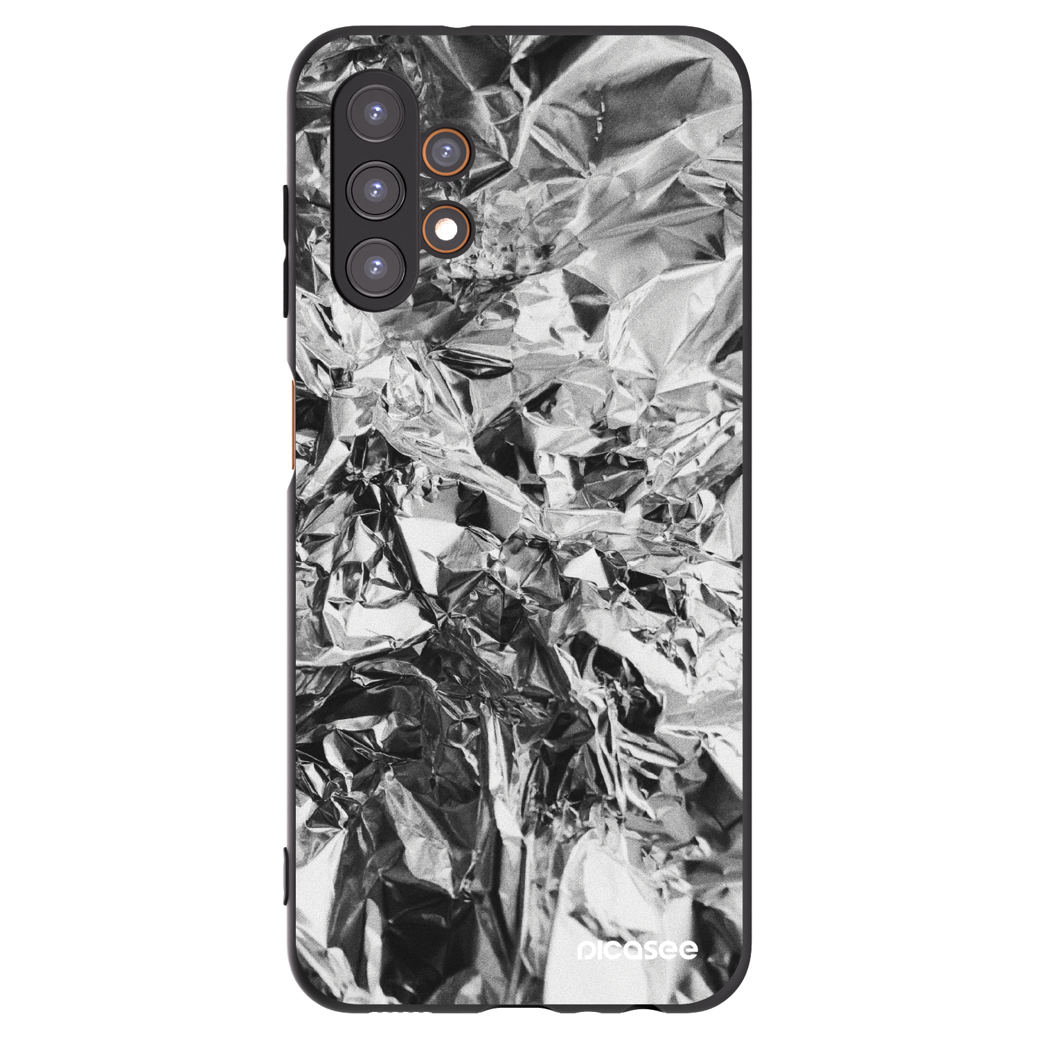 Picasee silikonowe czarne etui na Samsung Galaxy A13 4G A135 - Chrome