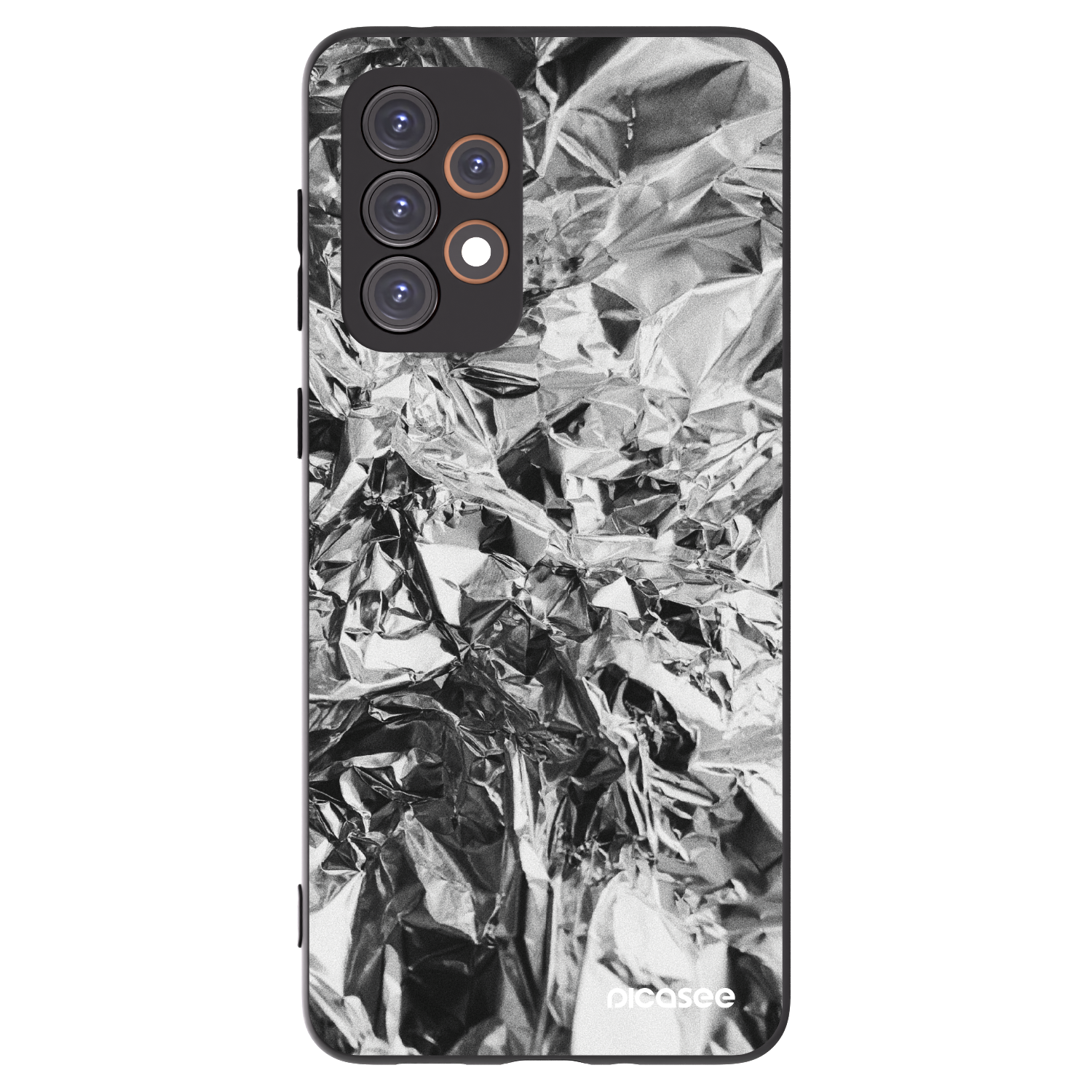Picasee silikonowe czarne etui na Samsung Galaxy A33 5G A336 - Chrome
