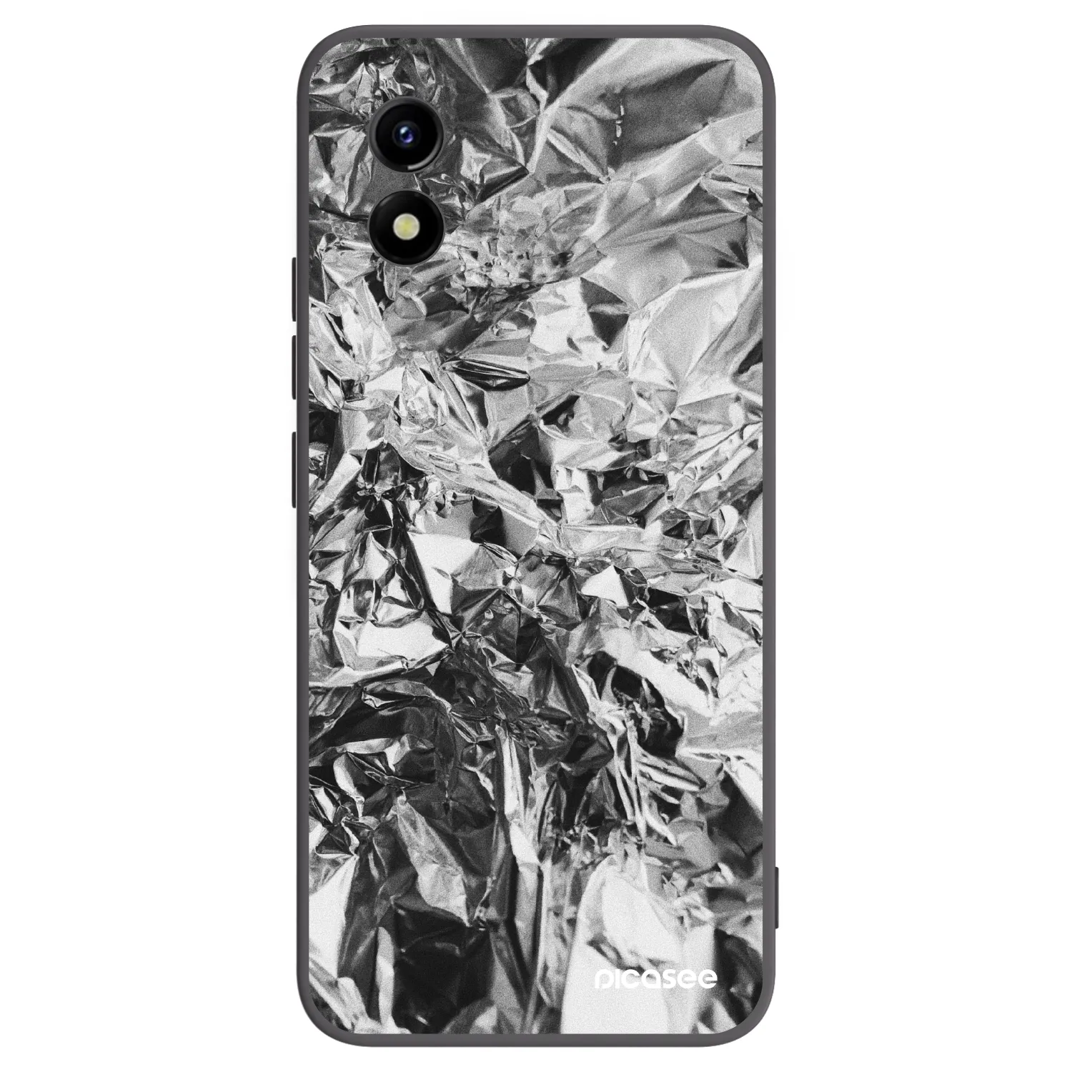 Picasee silikonowe czarne etui na Vivo Y01 - Chrome