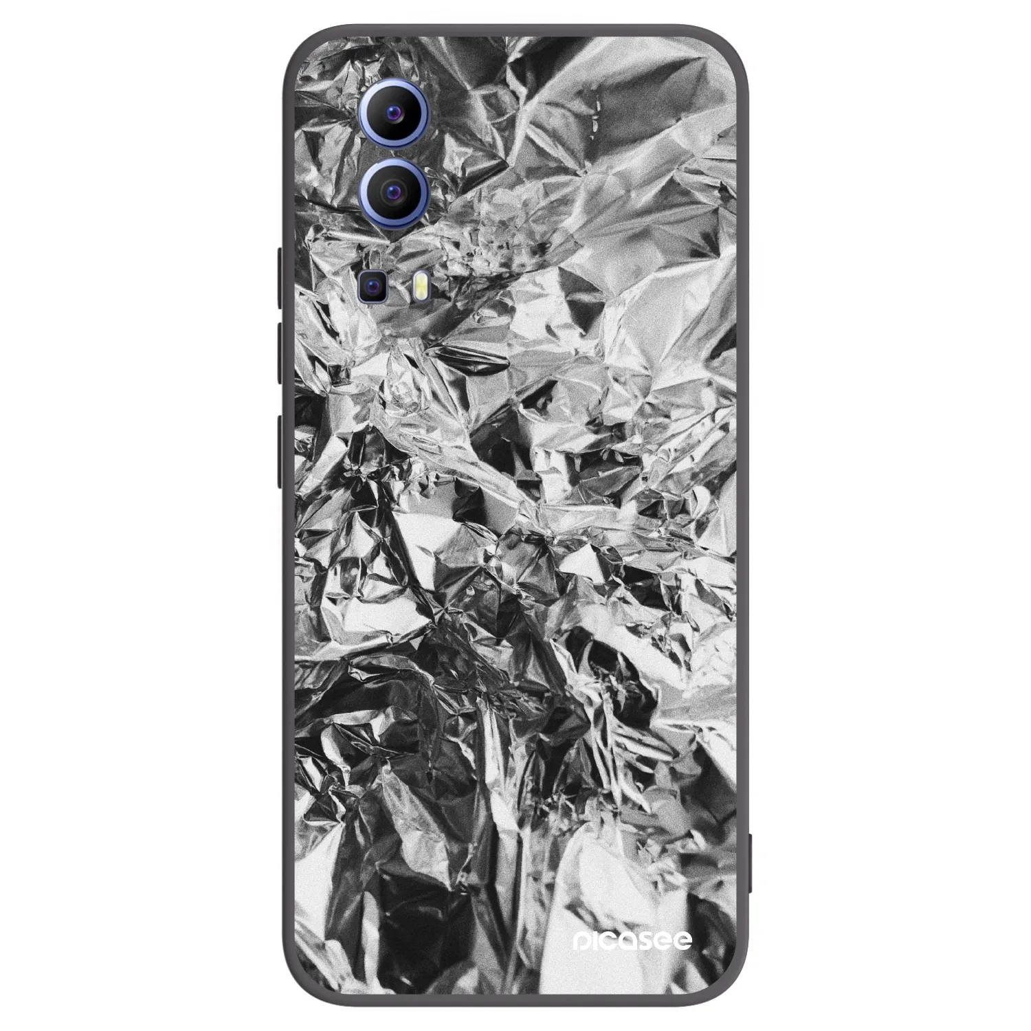 Picasee silikonowe czarne etui na Vivo Y52 5G - Chrome