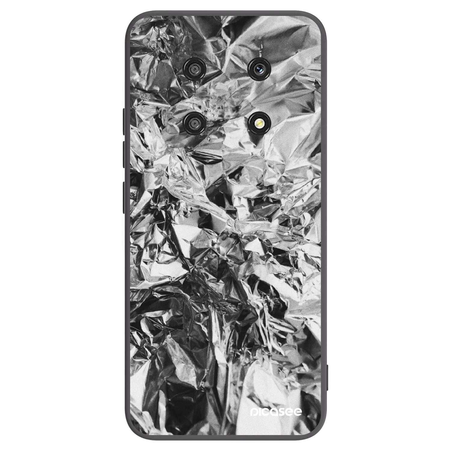 Picasee silikonowe czarne etui na Honor Magic4 Lite 5G - Chrome