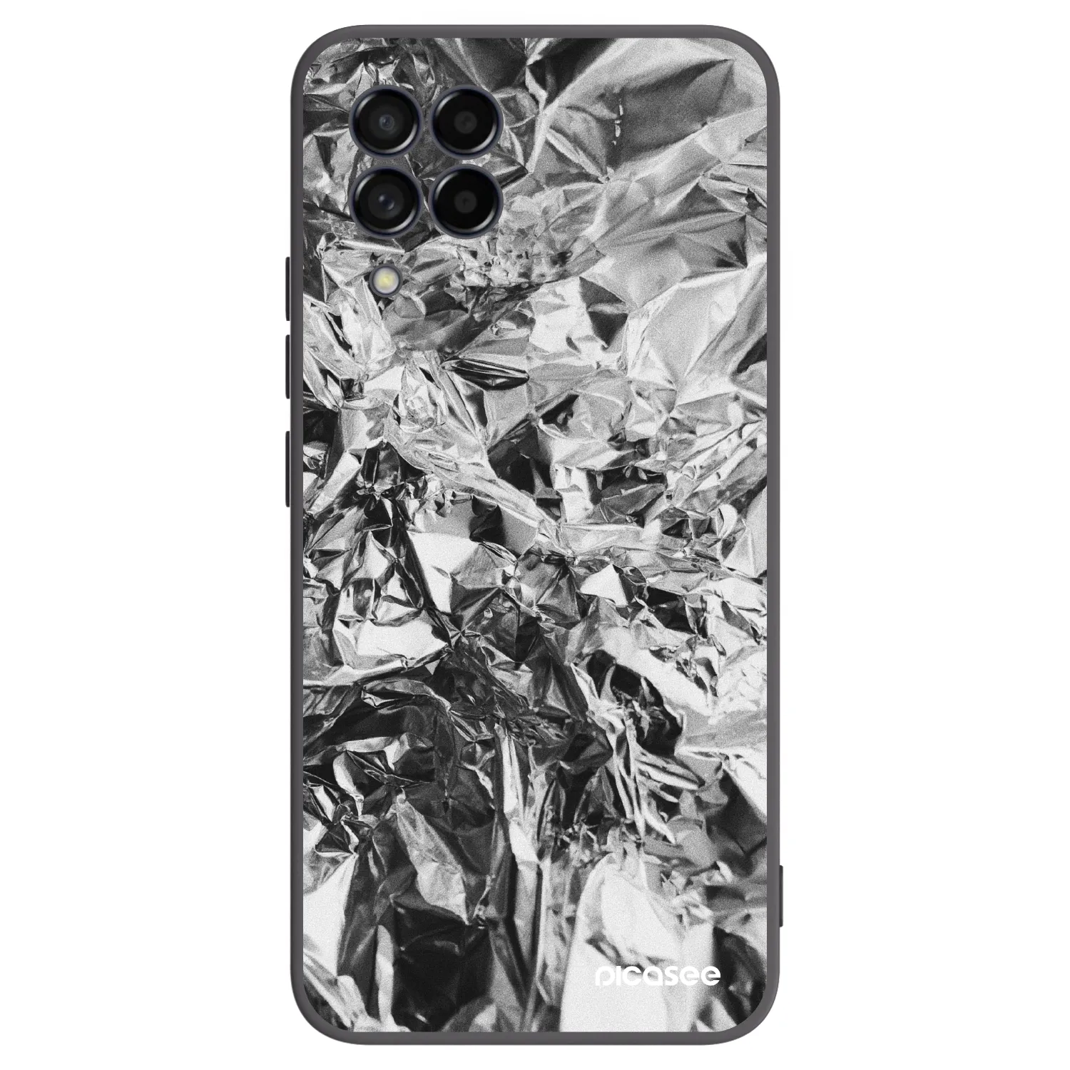 Picasee silikonowe czarne etui na Samsung Galaxy M53 5G - Chrome