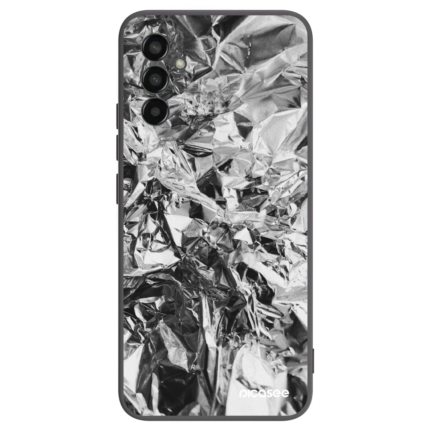 Picasee silikonowe czarne etui na Samsung Galaxy M13 M135F - Chrome