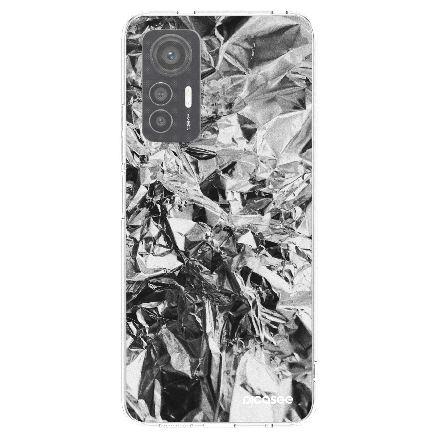 Picasee silikonowe przeźroczyste etui na Xiaomi 12 Lite - Chrome