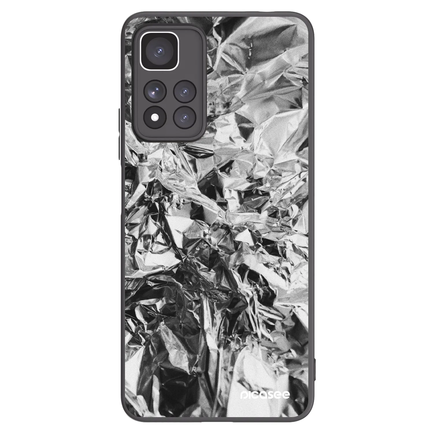 Picasee silikonowe czarne etui na Xiaomi Redmi Note 11 Pro+ 5G - Chrome