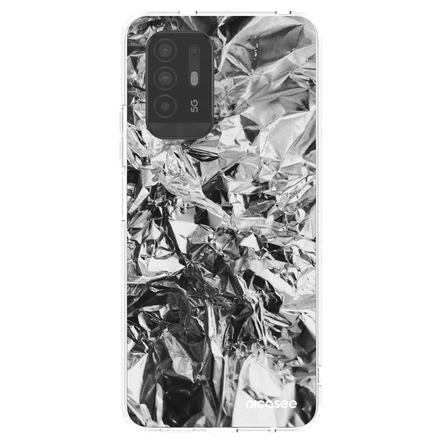 Picasee silikonowe przeźroczyste etui na OPPO A94 5G - Chrome
