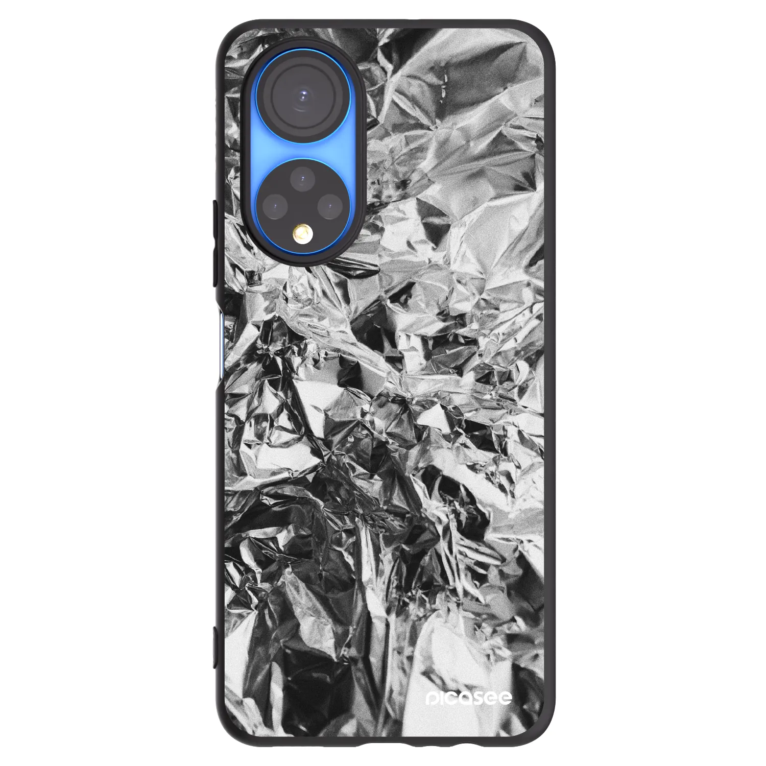 Picasee silikonowe czarne etui na Honor X7 - Chrome